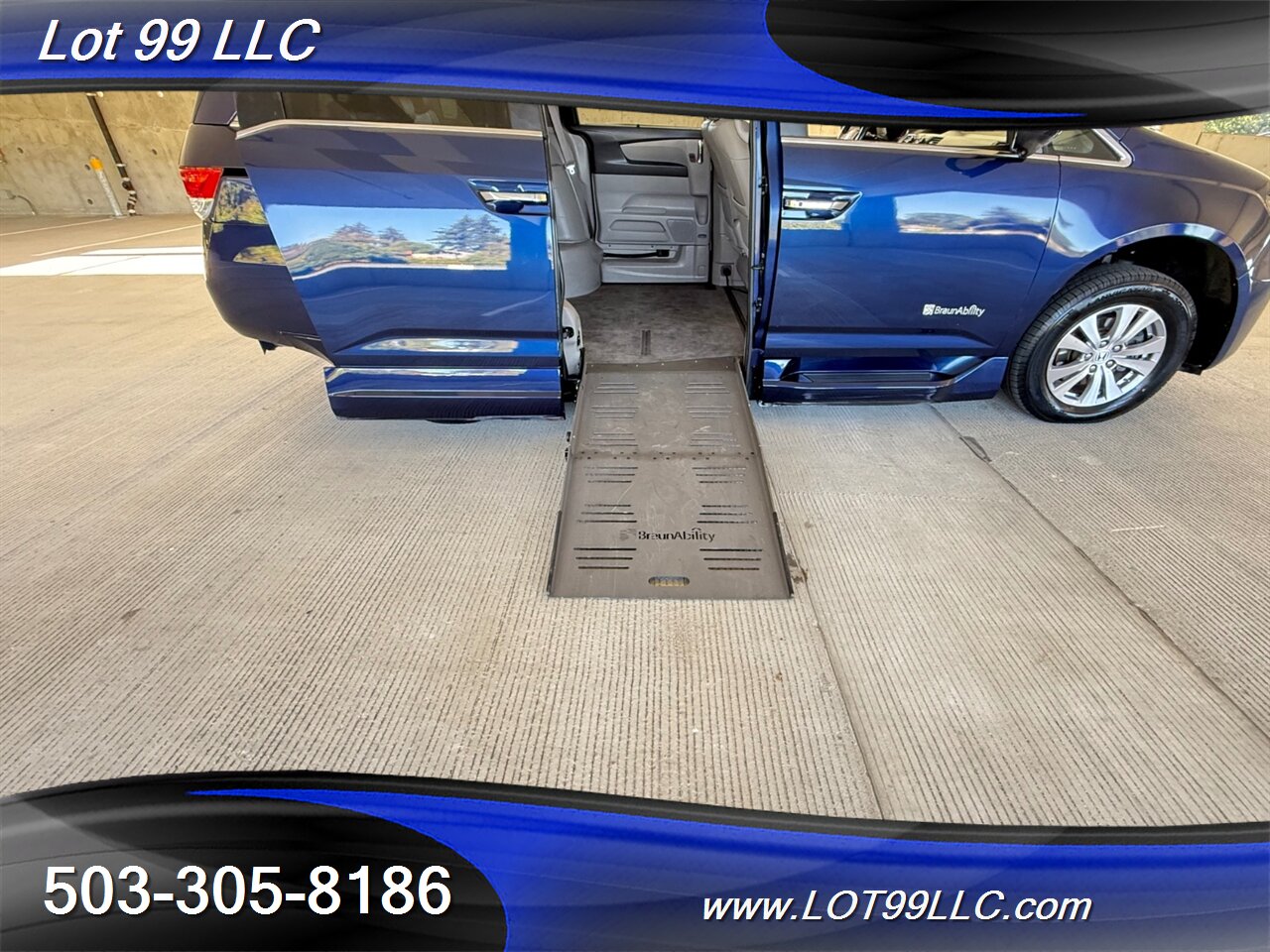 2015 Honda Odyssey EX-L w/Navi 48k Miles WHEELCHAIR VAN Side Ramp  New Tires Moon Roof Backup Camera BRAUNABILITY - Photo 3 - Milwaukie, OR 97267