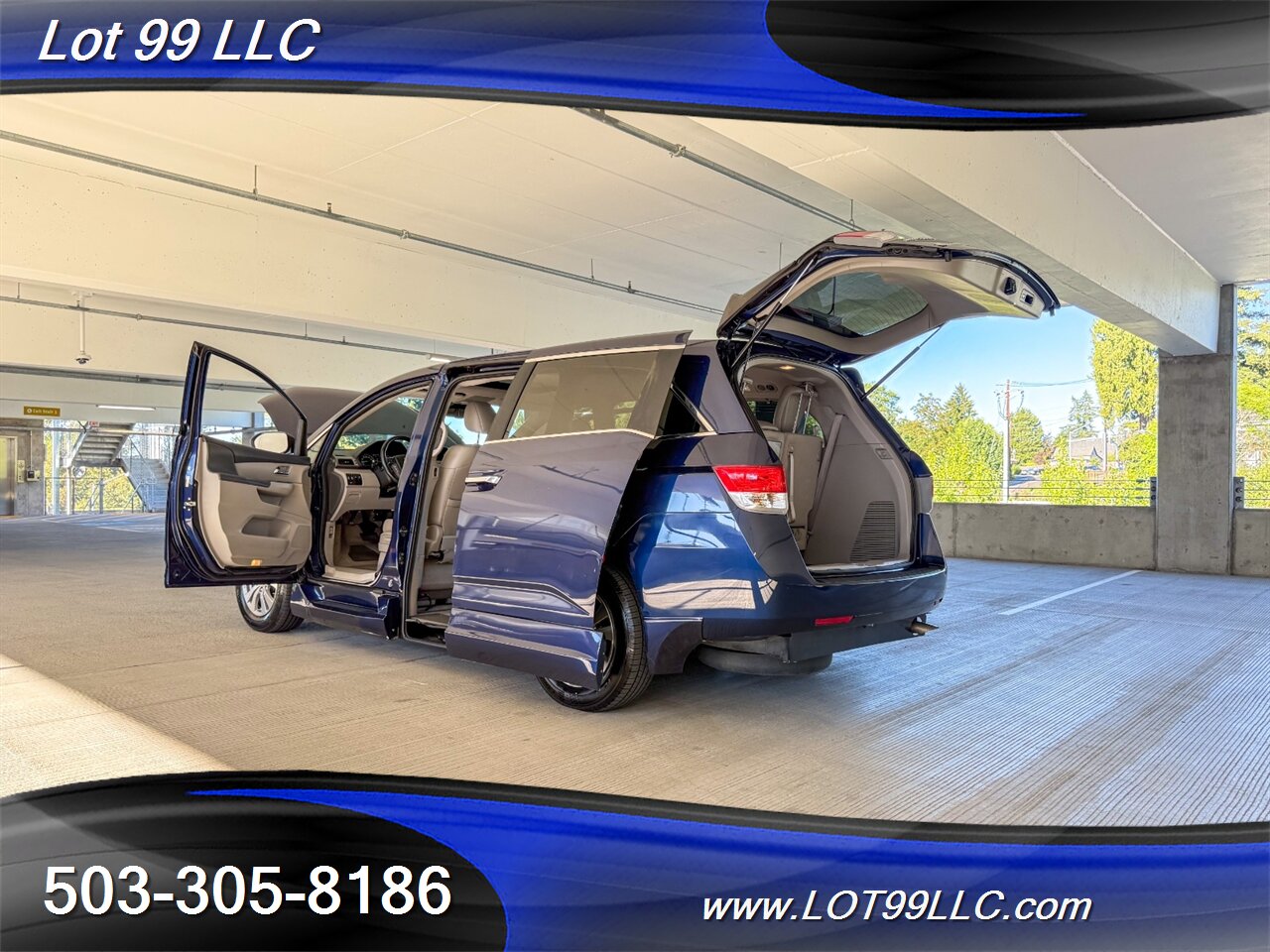 2015 Honda Odyssey EX-L w/Navi 48k Miles WHEELCHAIR VAN Side Ramp  New Tires Moon Roof Backup Camera BRAUNABILITY - Photo 31 - Milwaukie, OR 97267