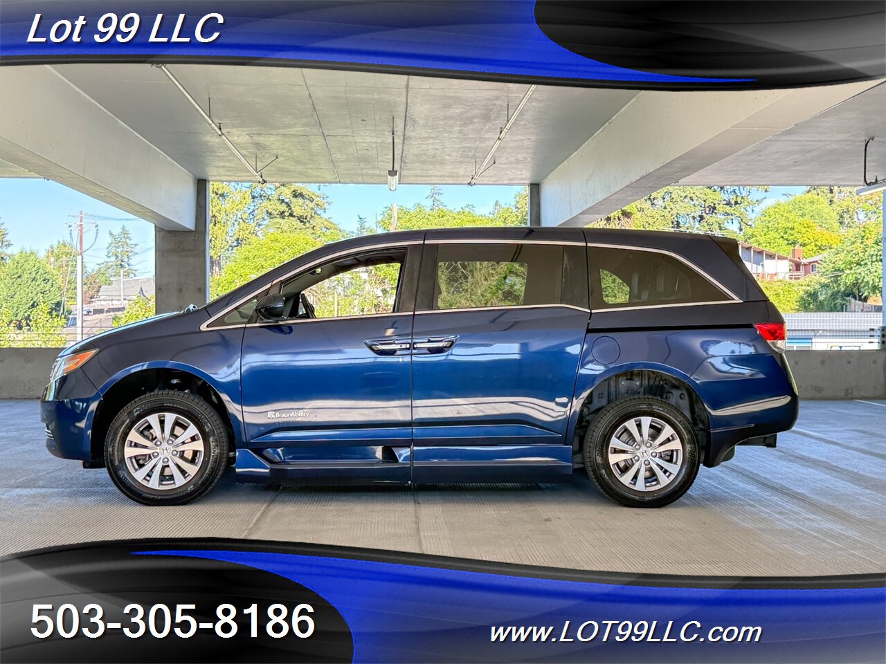2015 Honda Odyssey EX-L w/Navi 48k Miles WHEELCHAIR VAN Side Ramp  New Tires Moon Roof Backup Camera BRAUNABILITY - Photo 8 - Milwaukie, OR 97267