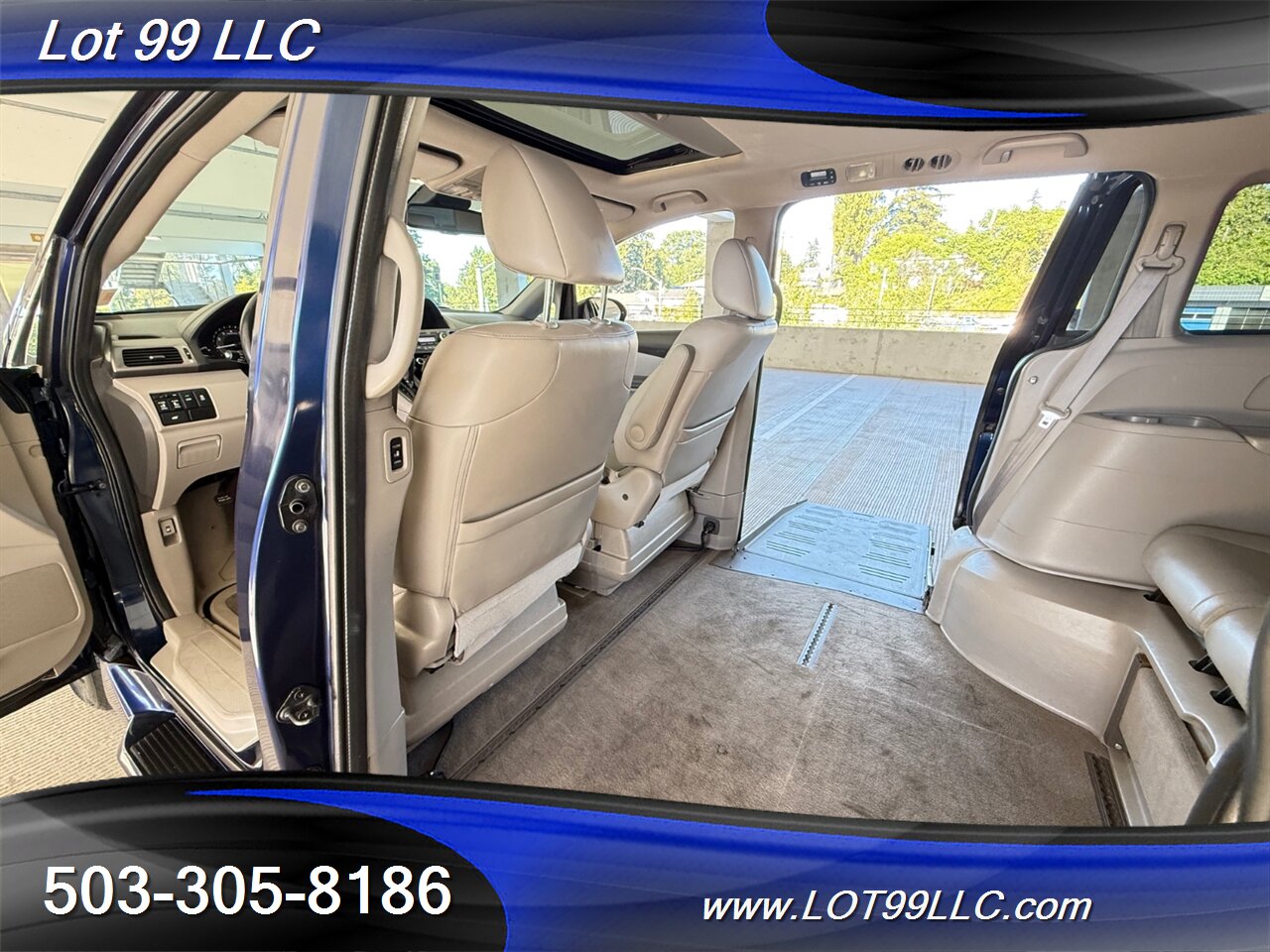2015 Honda Odyssey EX-L w/Navi 48k Miles WHEELCHAIR VAN Side Ramp  New Tires Moon Roof Backup Camera BRAUNABILITY - Photo 51 - Milwaukie, OR 97267