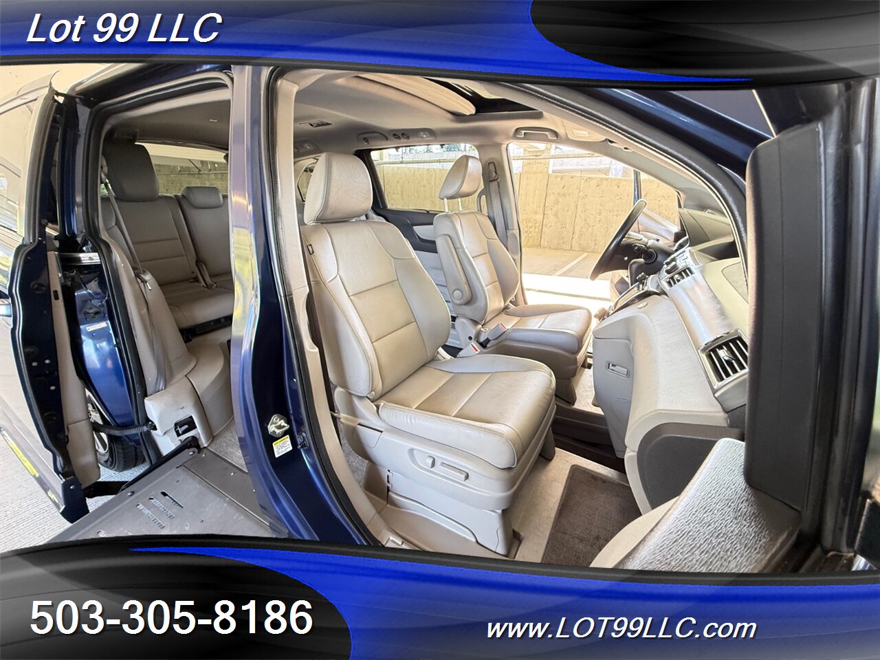 2015 Honda Odyssey EX-L w/Navi 48k Miles WHEELCHAIR VAN Side Ramp  New Tires Moon Roof Backup Camera BRAUNABILITY - Photo 20 - Milwaukie, OR 97267