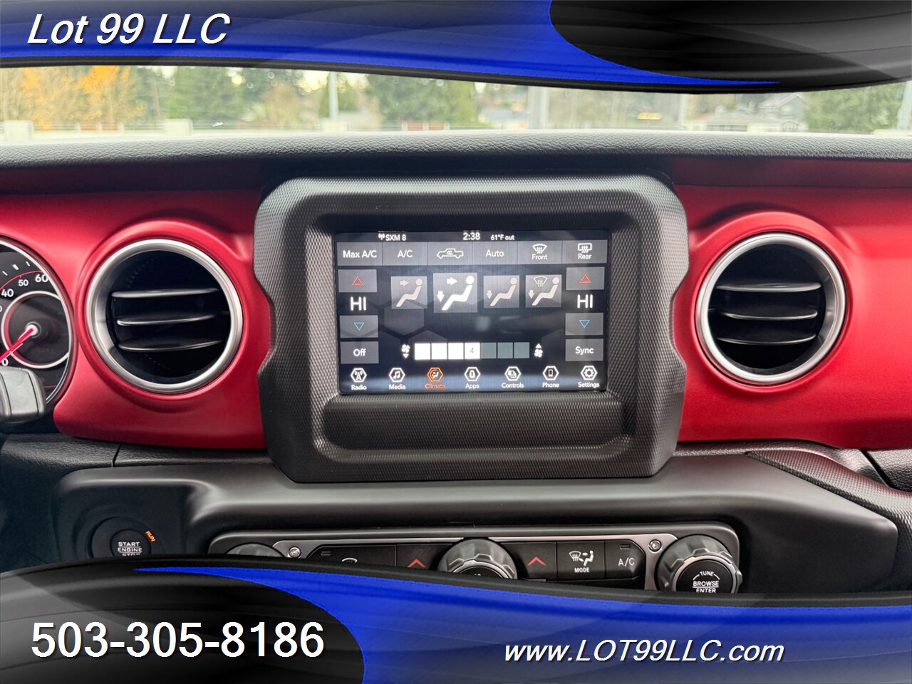 2021 Jeep Gladiator Rubicon 18 " Fuel Wheels 38 "Nitto Mud Grappler Tires, Warn Winch VR10s EVO Winch, Fox Shocks, - Photo 50 - Milwaukie, OR 97267