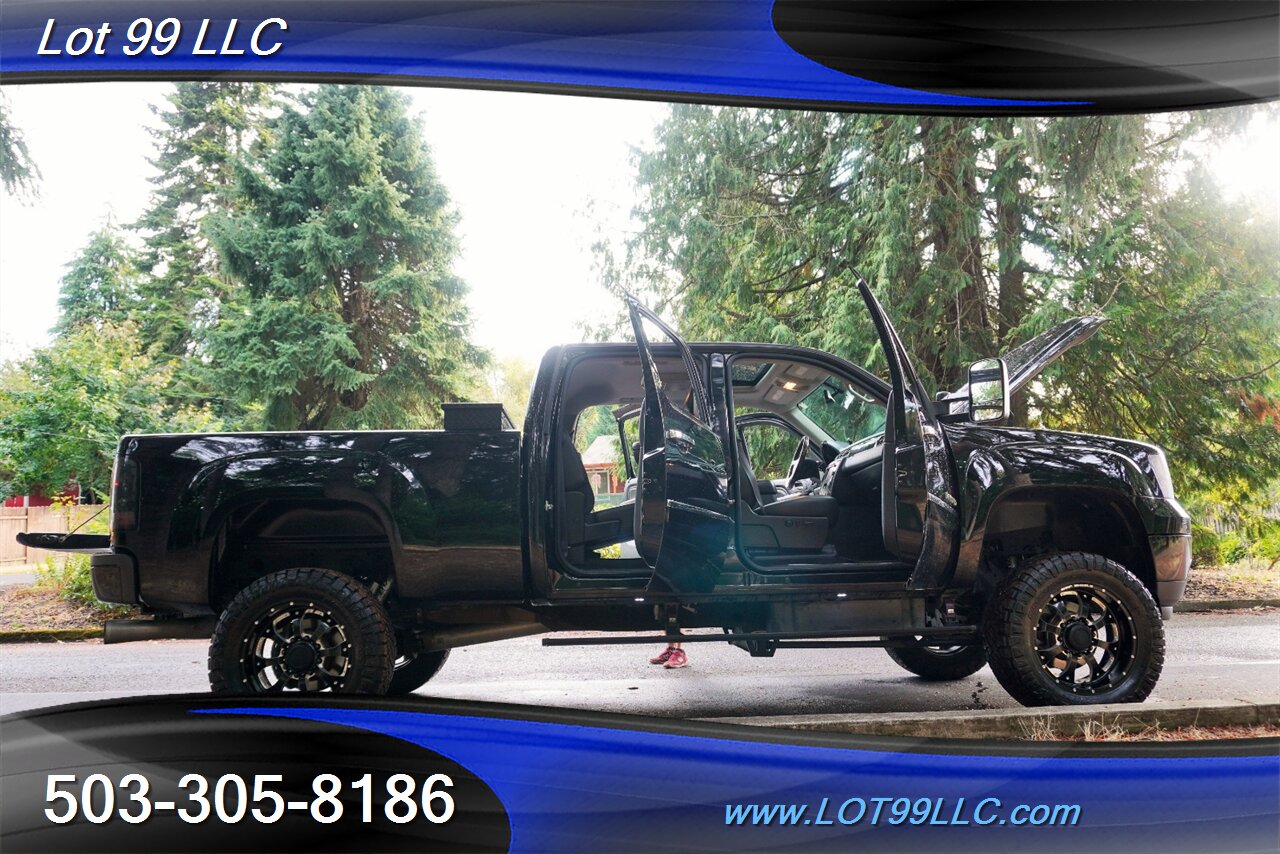 2014 GMC Sierra 2500HD Denali 4x4 6.6L Duramax Diesel Heated AC Leather  Seats Moon Roof GPS LIFTED Black 20 Wheels Newer Tires - Photo 31 - Milwaukie, OR 97267
