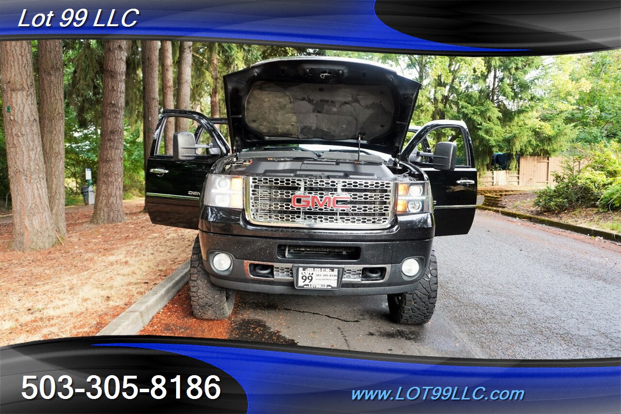 2014 GMC Sierra 2500HD Denali 4x4 6.6L Duramax Diesel Heated AC Leather  Seats Moon Roof GPS LIFTED Black 20 Wheels Newer Tires - Photo 30 - Milwaukie, OR 97267