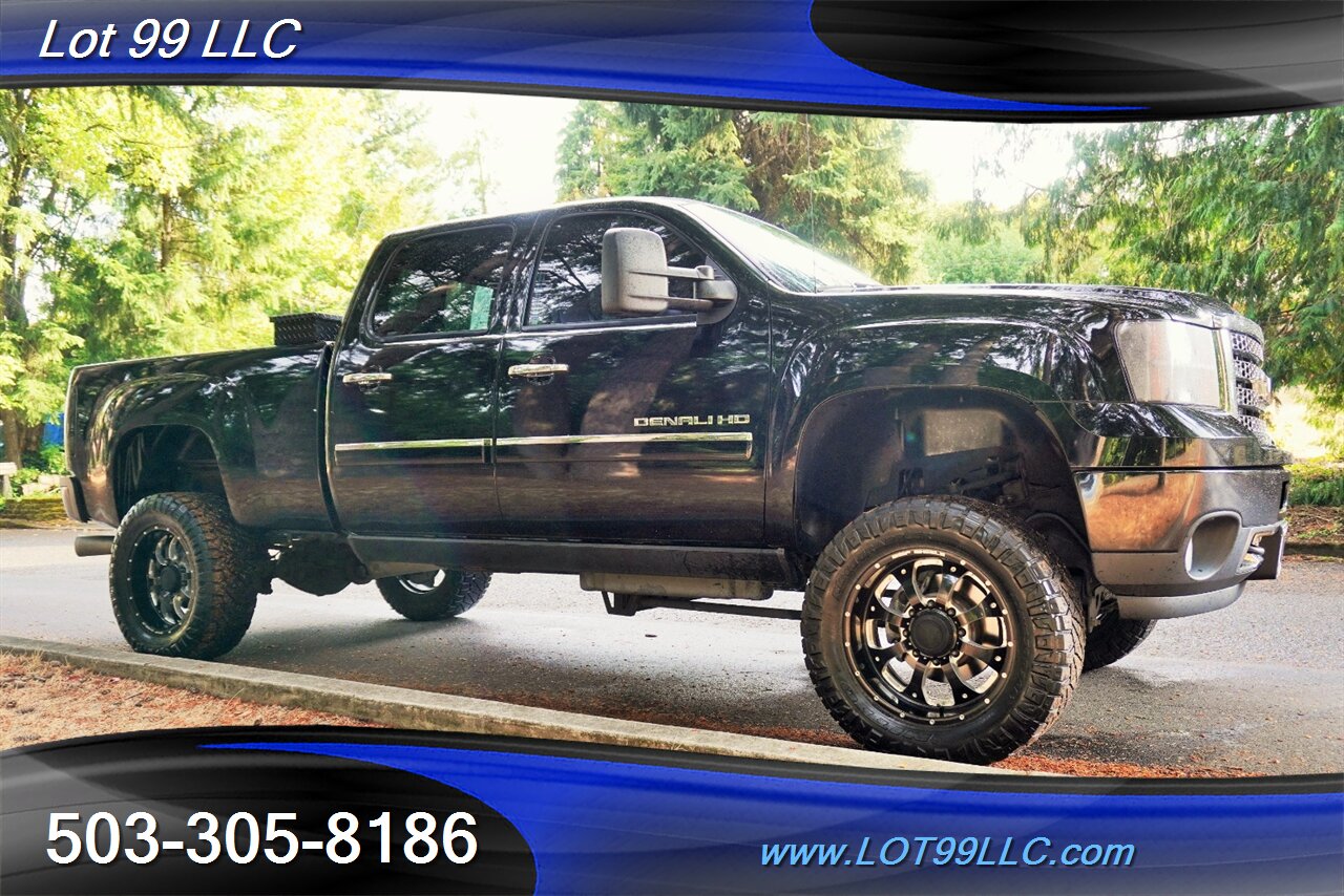 2014 GMC Sierra 2500HD Denali 4x4 6.6L Duramax Diesel Heated AC Leather  Seats Moon Roof GPS LIFTED Black 20 Wheels Newer Tires - Photo 7 - Milwaukie, OR 97267