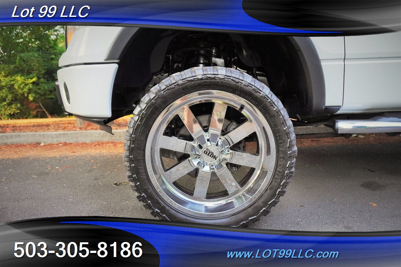 2010 Ford F-150 Larait 4x4 FX4 V8 5.4L Automatic Heated AC Leather Seats GPS Moon Roof LIFTED CHROME Wheels Newer Tires - Photo 3 - Milwaukie, OR 97267