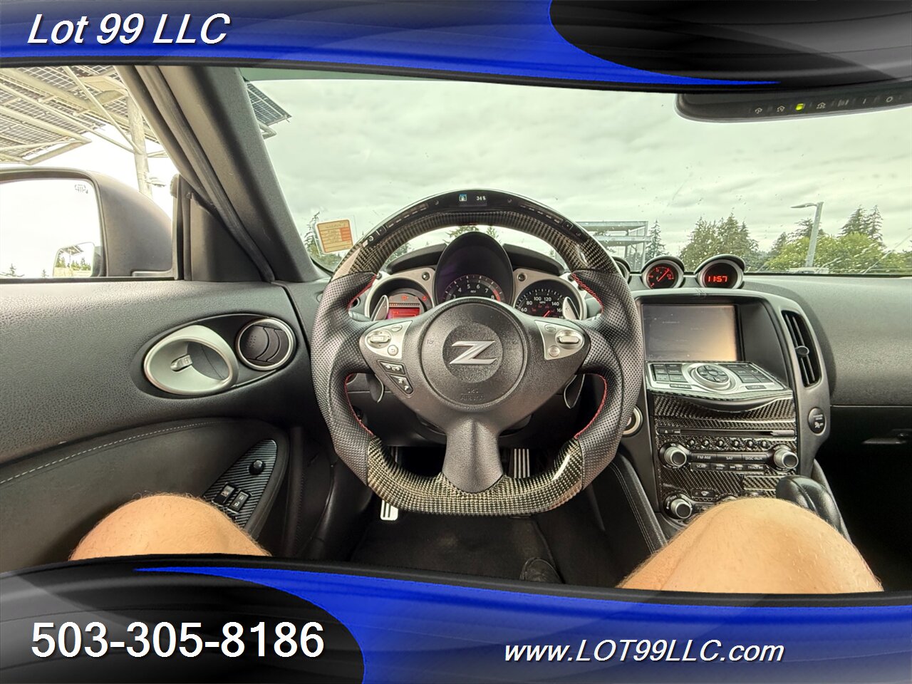2014 Nissan 370Z Touring 71k Leather Carbon Fiber Navi Cam Spoiler  Carbon Fiber  Hood & Steering Wheel w/Tack - Photo 16 - Milwaukie, OR 97267