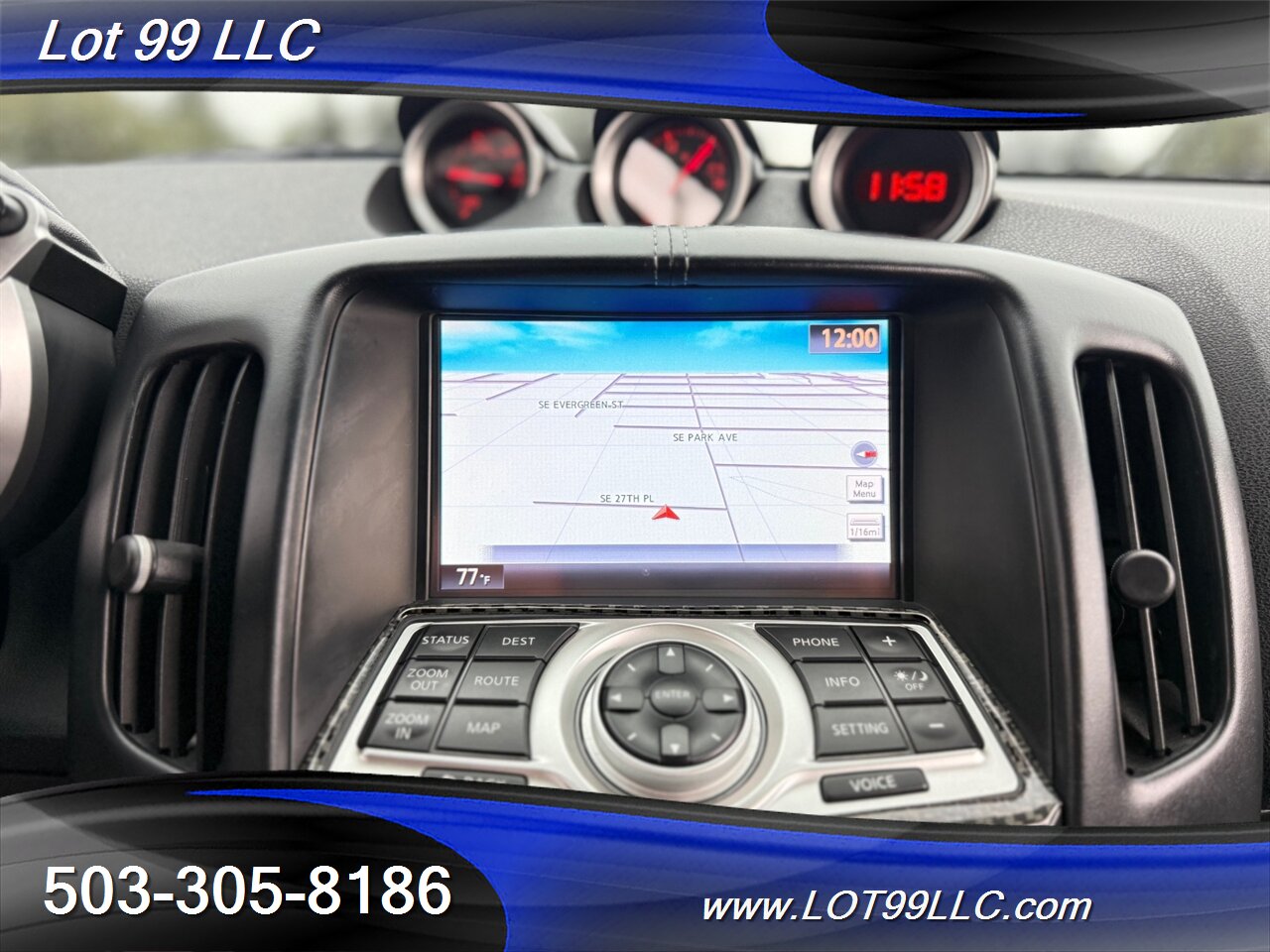2014 Nissan 370Z Touring 71k Leather Carbon Fiber Navi Cam Spoiler  Carbon Fiber  Hood & Steering Wheel w/Tack - Photo 17 - Milwaukie, OR 97267