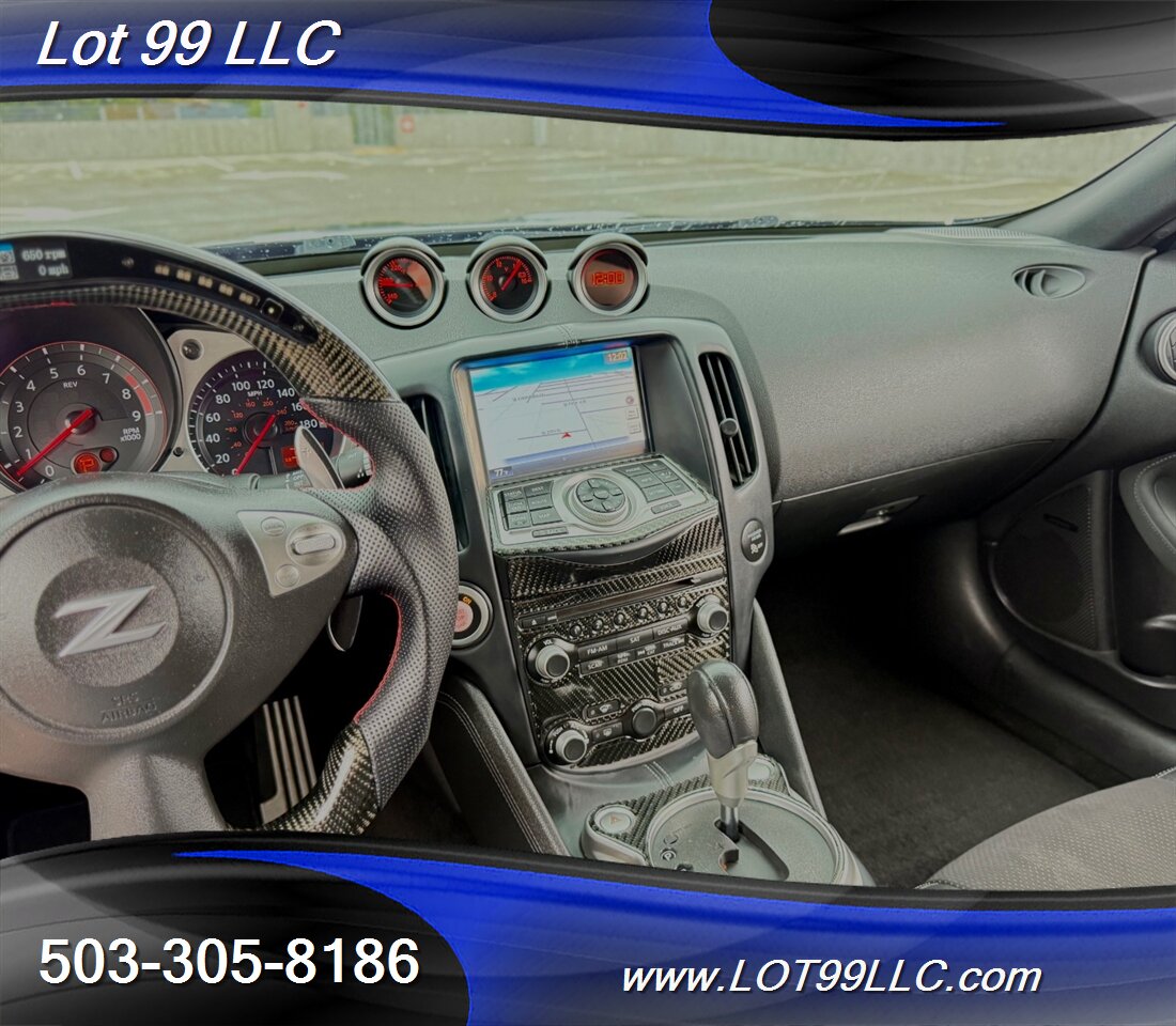 2014 Nissan 370Z Touring 71k Leather Carbon Fiber Navi Cam Spoiler  Carbon Fiber  Hood & Steering Wheel w/Tack - Photo 18 - Milwaukie, OR 97267