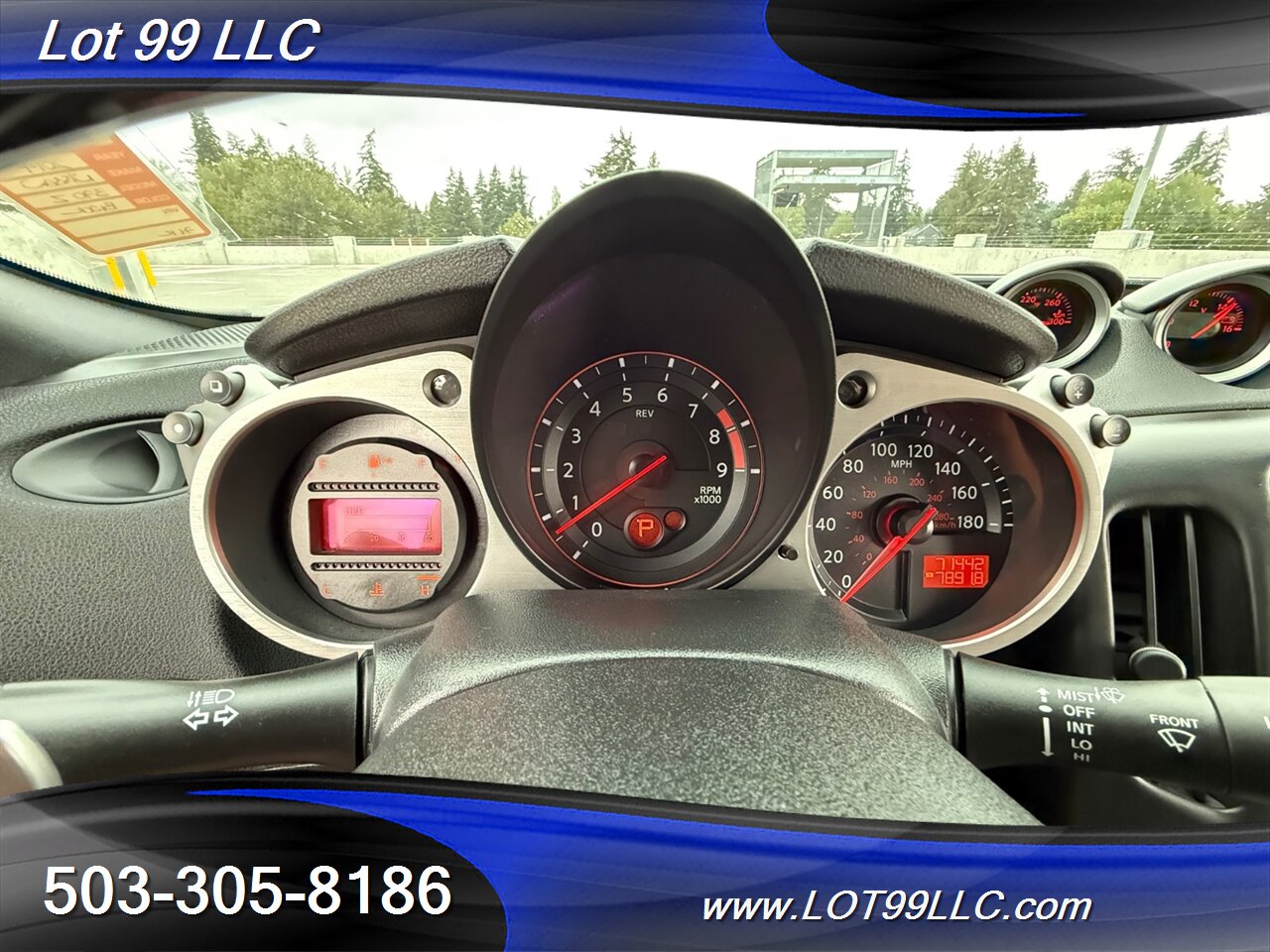 2014 Nissan 370Z Touring 71k Leather Carbon Fiber Navi Cam Spoiler  Carbon Fiber  Hood & Steering Wheel w/Tack - Photo 14 - Milwaukie, OR 97267