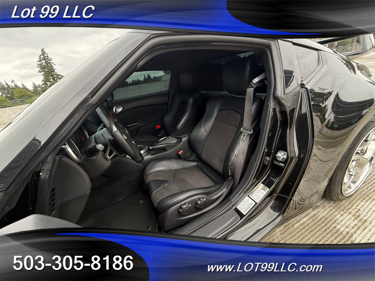 2014 Nissan 370Z Touring 71k Leather Carbon Fiber Navi Cam Spoiler  Carbon Fiber  Hood & Steering Wheel w/Tack - Photo 15 - Milwaukie, OR 97267
