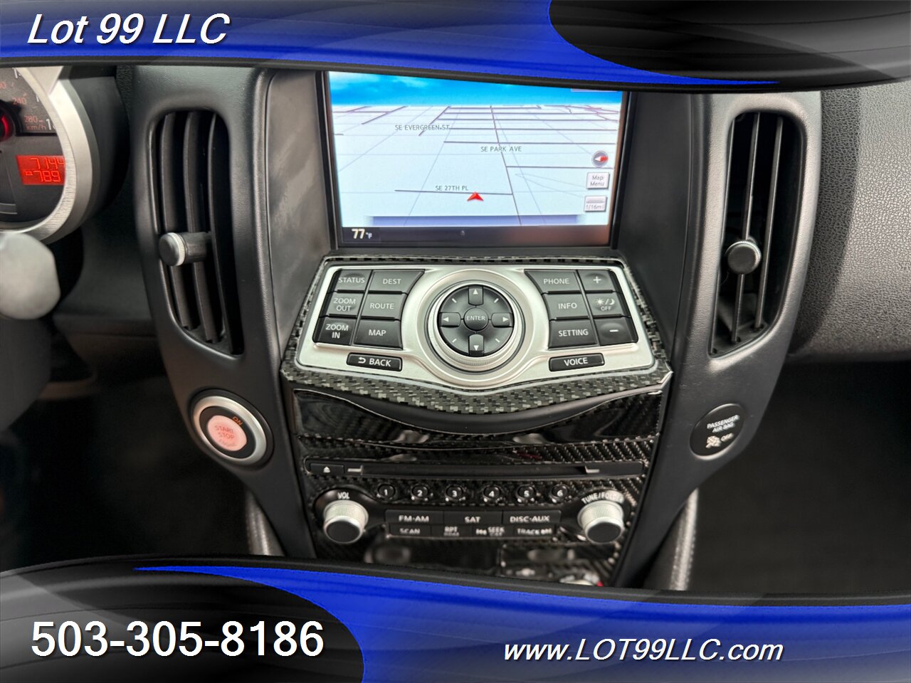 2014 Nissan 370Z Touring 71k Leather Carbon Fiber Navi Cam Spoiler  Carbon Fiber  Hood & Steering Wheel w/Tack - Photo 38 - Milwaukie, OR 97267