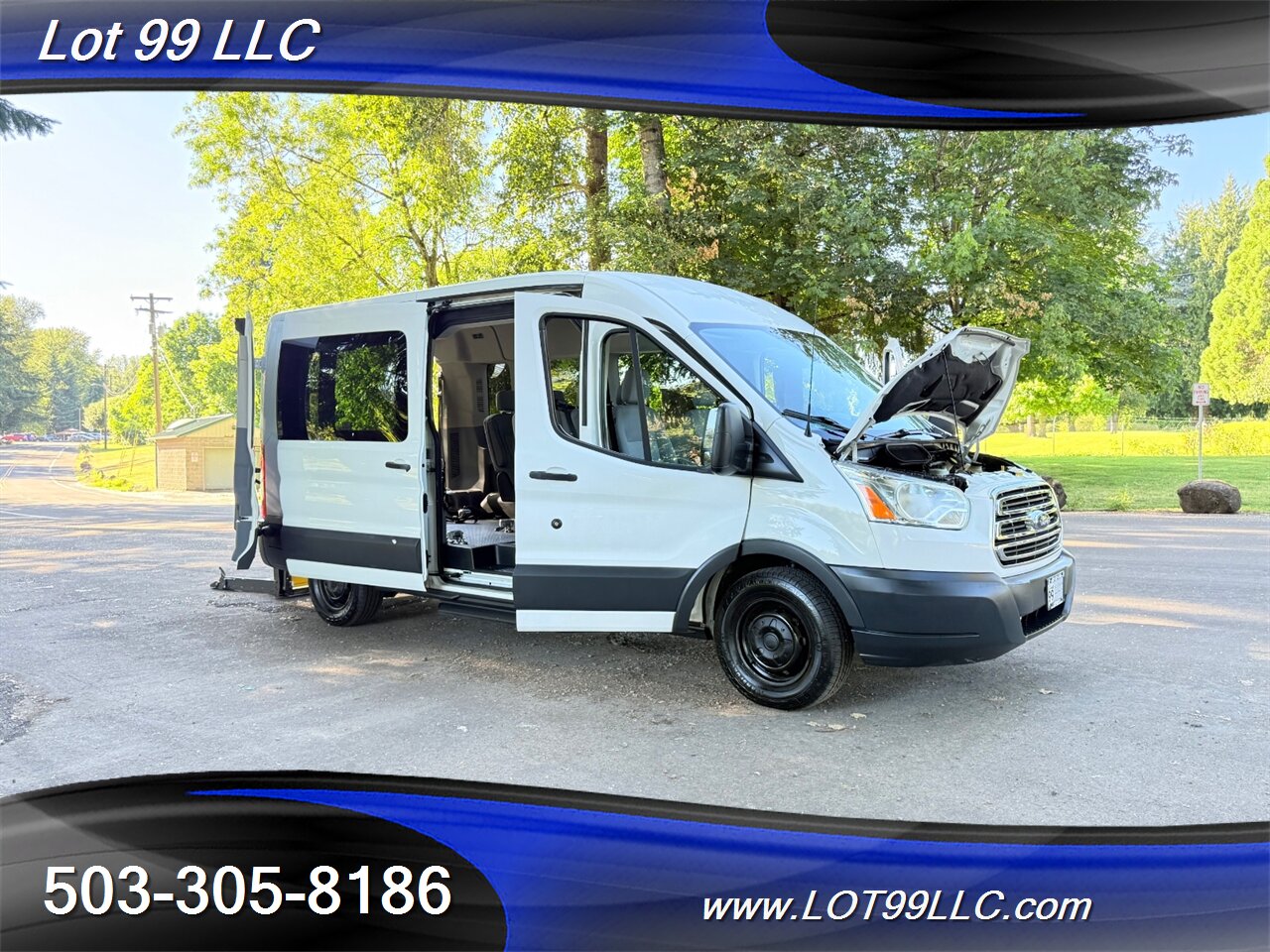 2018 Ford Transit 350 XLT WHEELCHAIR VAN EcoBoost 3.5L Twin Turbo V6 34 " Braun Rear WHEELCHAIR Lift 8 Passenger Van - Photo 34 - Milwaukie, OR 97267
