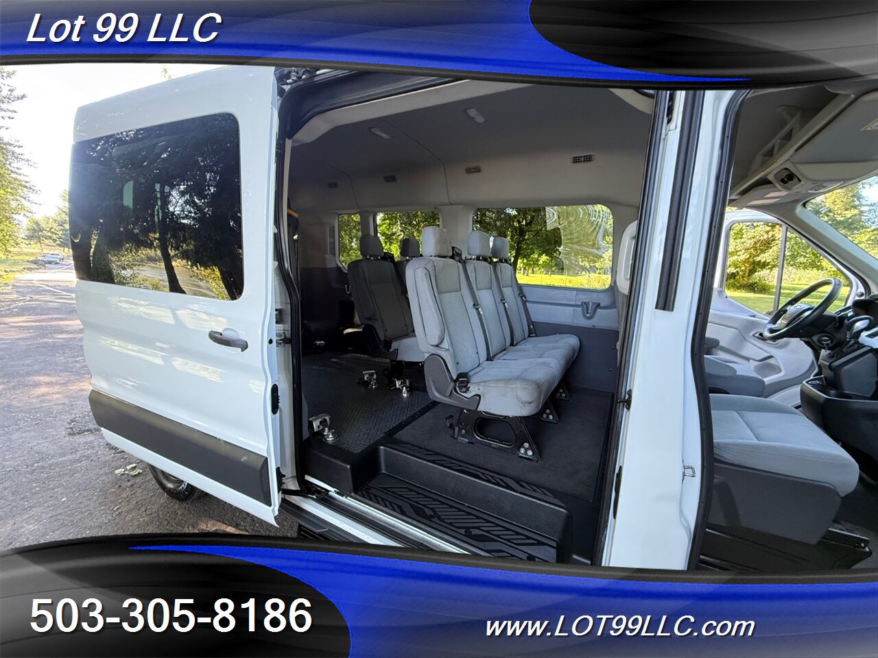 2018 Ford Transit 350 XLT WHEELCHAIR VAN EcoBoost 3.5L Twin Turbo V6 34 " Braun Rear WHEELCHAIR Lift 8 Passenger Van - Photo 4 - Milwaukie, OR 97267
