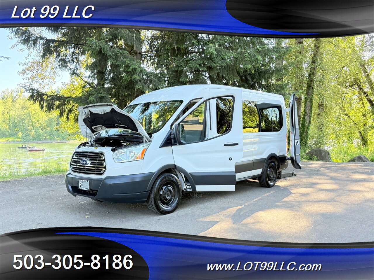 2018 Ford Transit 350 XLT WHEELCHAIR VAN EcoBoost 3.5L Twin Turbo V6 34 " Braun Rear WHEELCHAIR Lift 8 Passenger Van - Photo 30 - Milwaukie, OR 97267