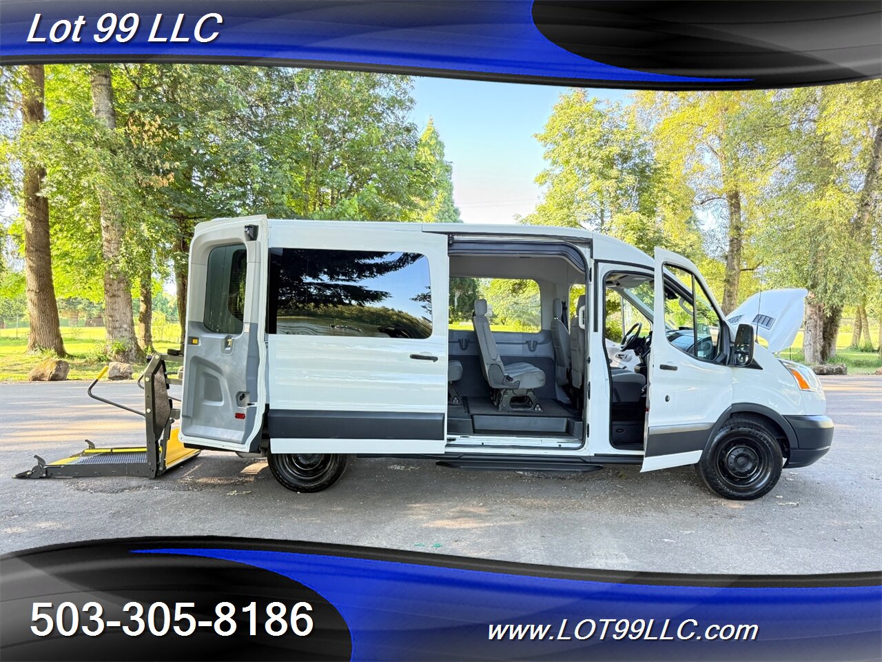 2018 Ford Transit 350 XLT WHEELCHAIR VAN EcoBoost 3.5L Twin Turbo V6 34 " Braun Rear WHEELCHAIR Lift 8 Passenger Van - Photo 35 - Milwaukie, OR 97267