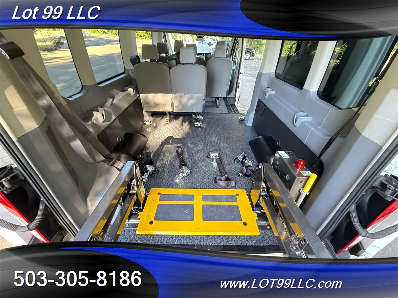 2018 Ford Transit 350 XLT WHEELCHAIR VAN EcoBoost 3.5L Twin Turbo V6 34 " Braun Rear WHEELCHAIR Lift 8 Passenger Van - Photo 6 - Milwaukie, OR 97267