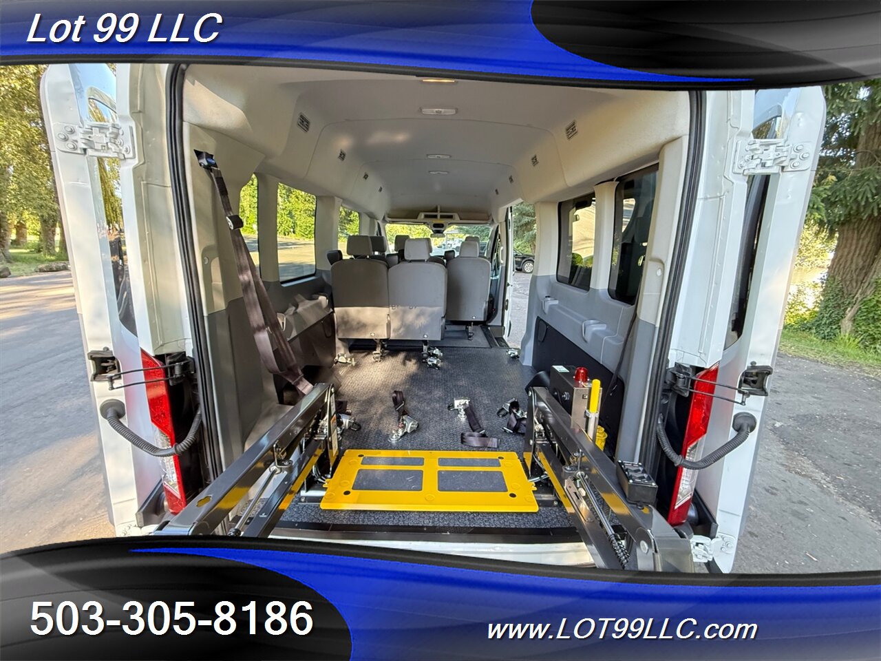 2018 Ford Transit 350 XLT WHEELCHAIR VAN EcoBoost 3.5L Twin Turbo V6 34 " Braun Rear WHEELCHAIR Lift 8 Passenger Van - Photo 45 - Milwaukie, OR 97267