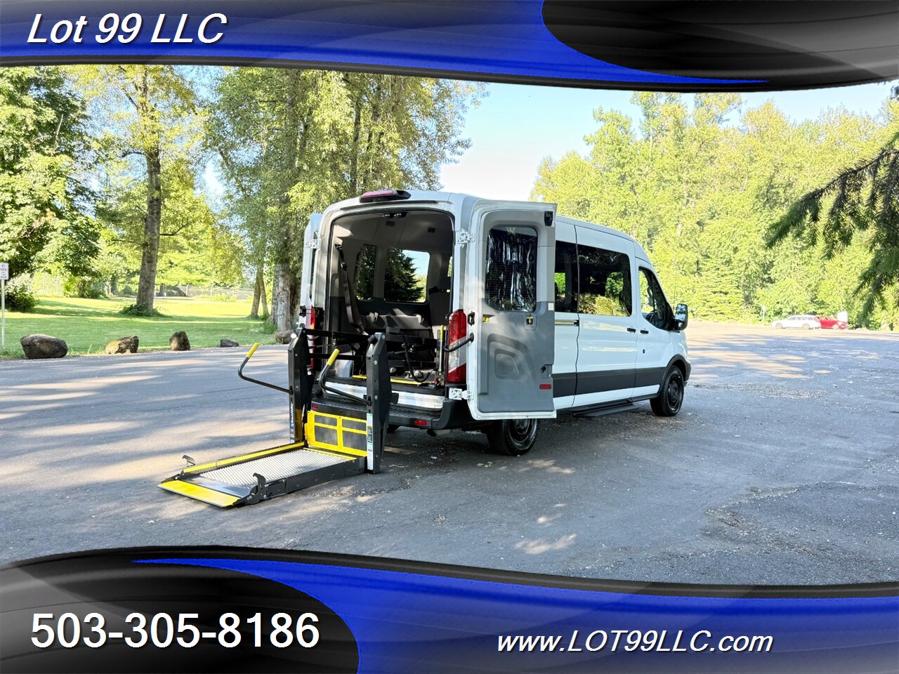 2018 Ford Transit 350 XLT WHEELCHAIR VAN EcoBoost 3.5L Twin Turbo V6 34 " Braun Rear WHEELCHAIR Lift 8 Passenger Van - Photo 36 - Milwaukie, OR 97267
