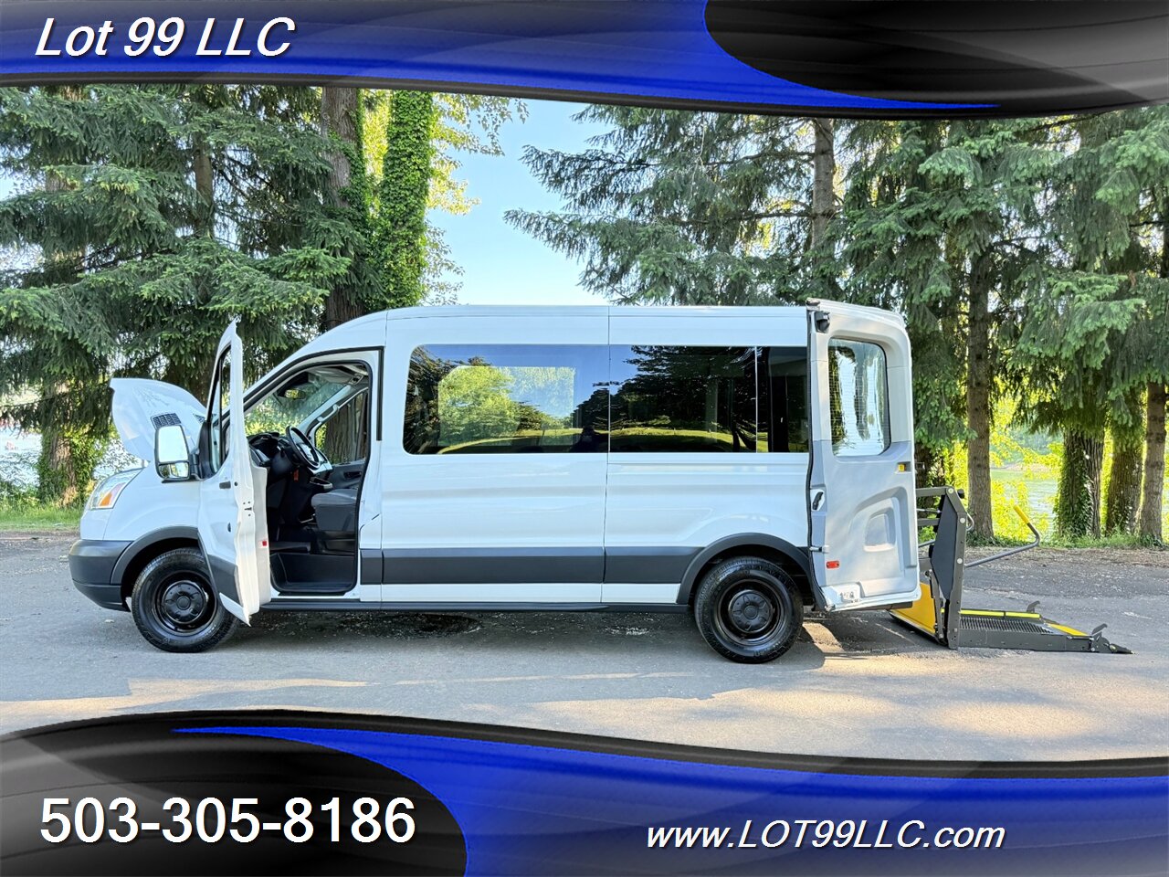 2018 Ford Transit 350 XLT WHEELCHAIR VAN EcoBoost 3.5L Twin Turbo V6 34 " Braun Rear WHEELCHAIR Lift 8 Passenger Van - Photo 29 - Milwaukie, OR 97267