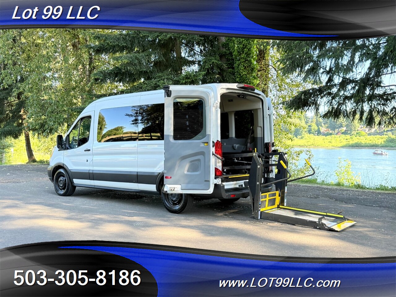 2018 Ford Transit 350 XLT WHEELCHAIR VAN EcoBoost 3.5L Twin Turbo V6 34 " Braun Rear WHEELCHAIR Lift 8 Passenger Van - Photo 1 - Milwaukie, OR 97267