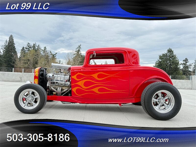 1932 Ford COUPE 350 6-71 BDS Blower Vintage Air AC Suicide Doors  Flames