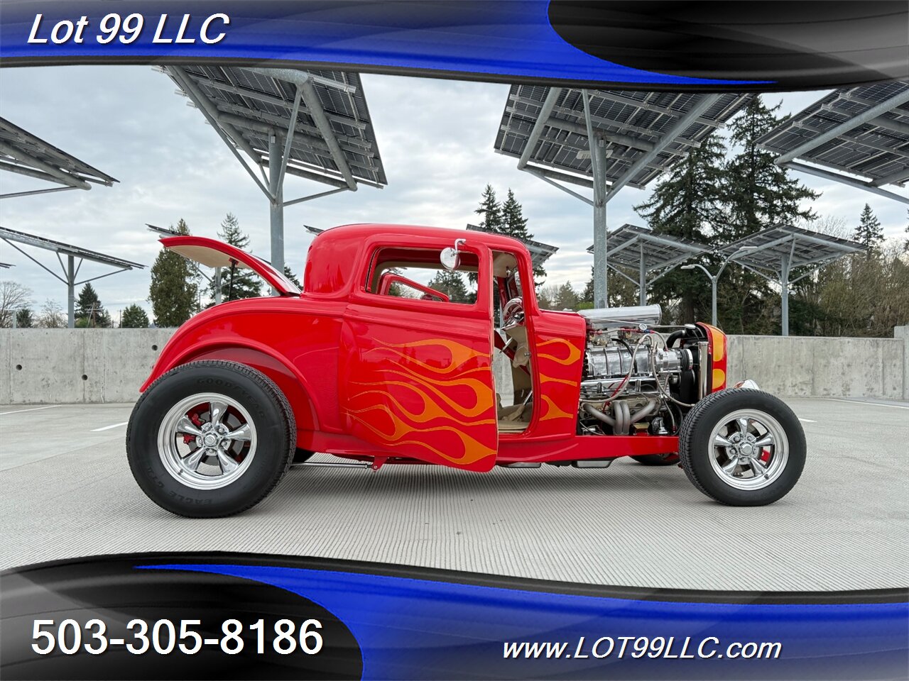 1932 Ford COUPE 350 6-71 BDS Blower Vintage Air AC Suicide Doors  Flames - Photo 28 - Milwaukie, OR 97267