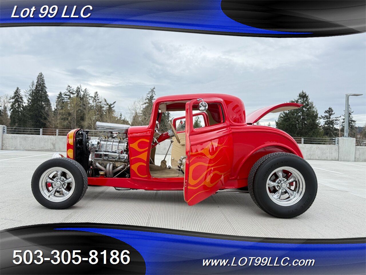 1932 Ford COUPE 350 6-71 BDS Blower Vintage Air AC Suicide Doors  Flames - Photo 13 - Milwaukie, OR 97267