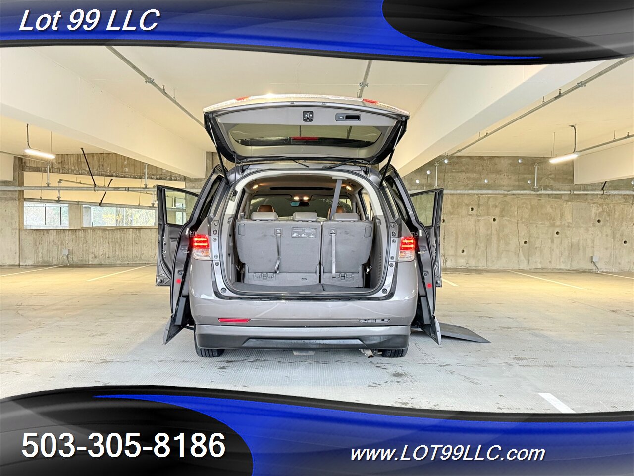 2014 Honda Odyssey EX-L ** WHEELCHAIR VAN ** 115k Htd Leather Roof Side Ramp Kneeling NEW TIRES - Photo 12 - Milwaukie, OR 97267