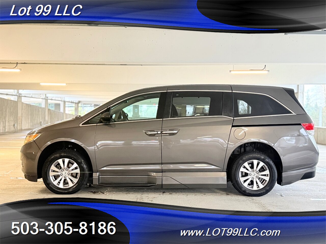 2014 Honda Odyssey EX-L ** WHEELCHAIR VAN ** 115k Htd Leather Roof Side Ramp Kneeling NEW TIRES - Photo 2 - Milwaukie, OR 97267
