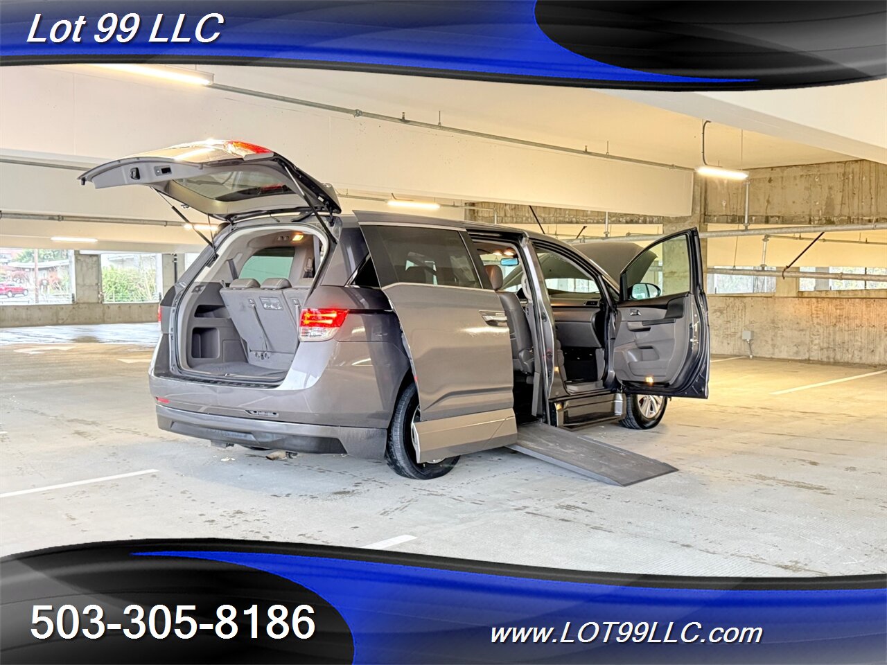 2014 Honda Odyssey EX-L ** WHEELCHAIR VAN ** 115k Htd Leather Roof Side Ramp Kneeling NEW TIRES - Photo 11 - Milwaukie, OR 97267