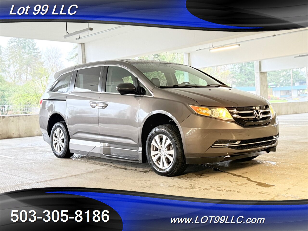 2014 Honda Odyssey EX-L ** WHEELCHAIR VAN ** 115k Htd Leather Roof Side Ramp Kneeling NEW TIRES - Photo 5 - Milwaukie, OR 97267