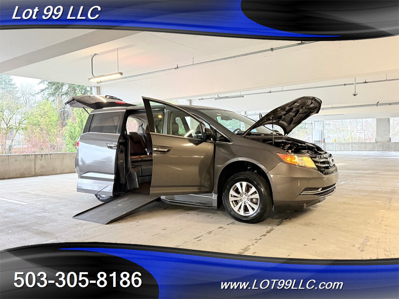2014 Honda Odyssey EX-L ** WHEELCHAIR VAN ** 115k Htd Leather Roof Side Ramp Kneeling NEW TIRES - Photo 10 - Milwaukie, OR 97267