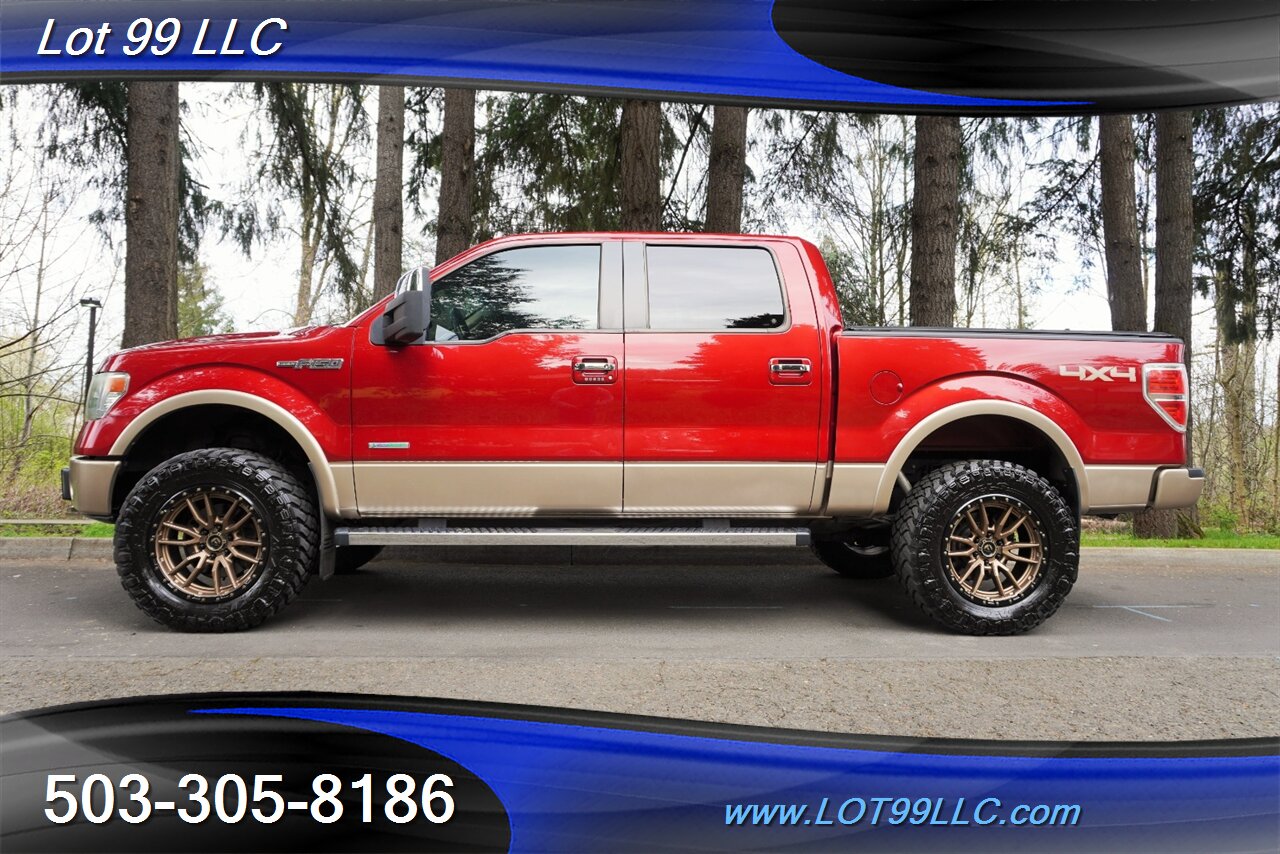 2013 Ford F-150 Lariat 4X4 3.5L Ecoboost Heated AC Leather Seats GPS moon Roof LIFTED Fuel Wheels Newer Tires - Photo 1 - Milwaukie, OR 97267