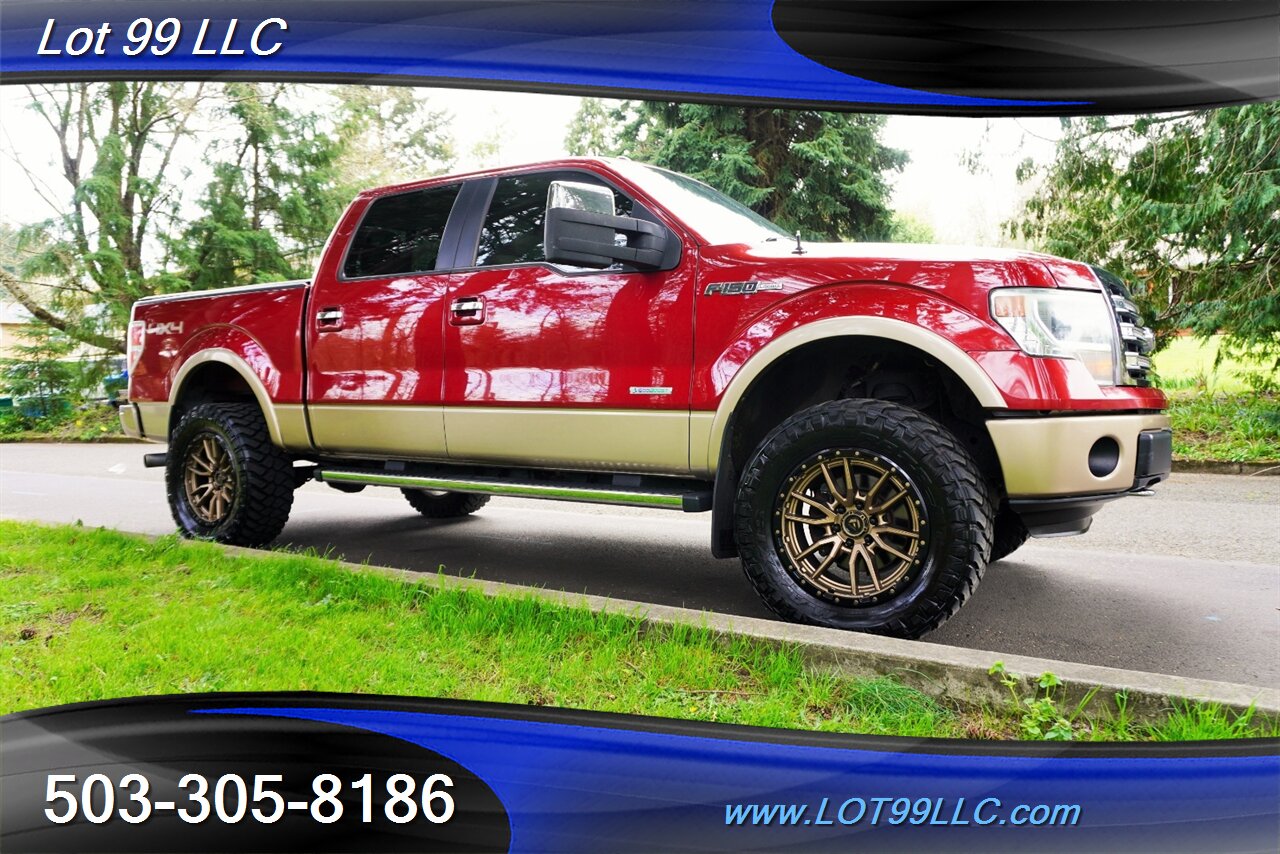 2013 Ford F-150 Lariat 4X4 3.5L Ecoboost Heated AC Leather Seats GPS moon Roof LIFTED Fuel Wheels Newer Tires - Photo 7 - Milwaukie, OR 97267
