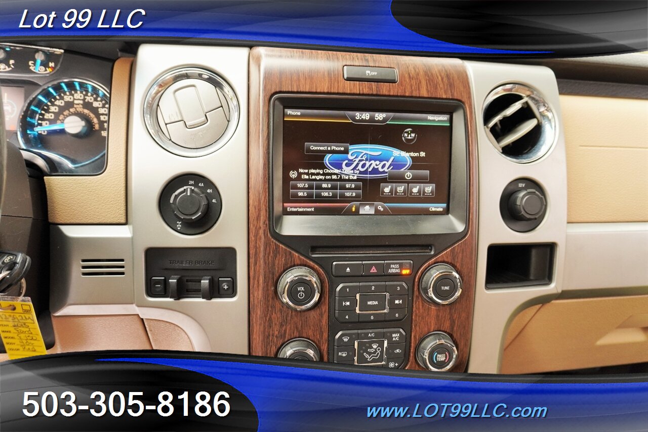 2013 Ford F-150 Lariat 4X4 3.5L Ecoboost Heated AC Leather Seats GPS moon Roof LIFTED Fuel Wheels Newer Tires - Photo 23 - Milwaukie, OR 97267