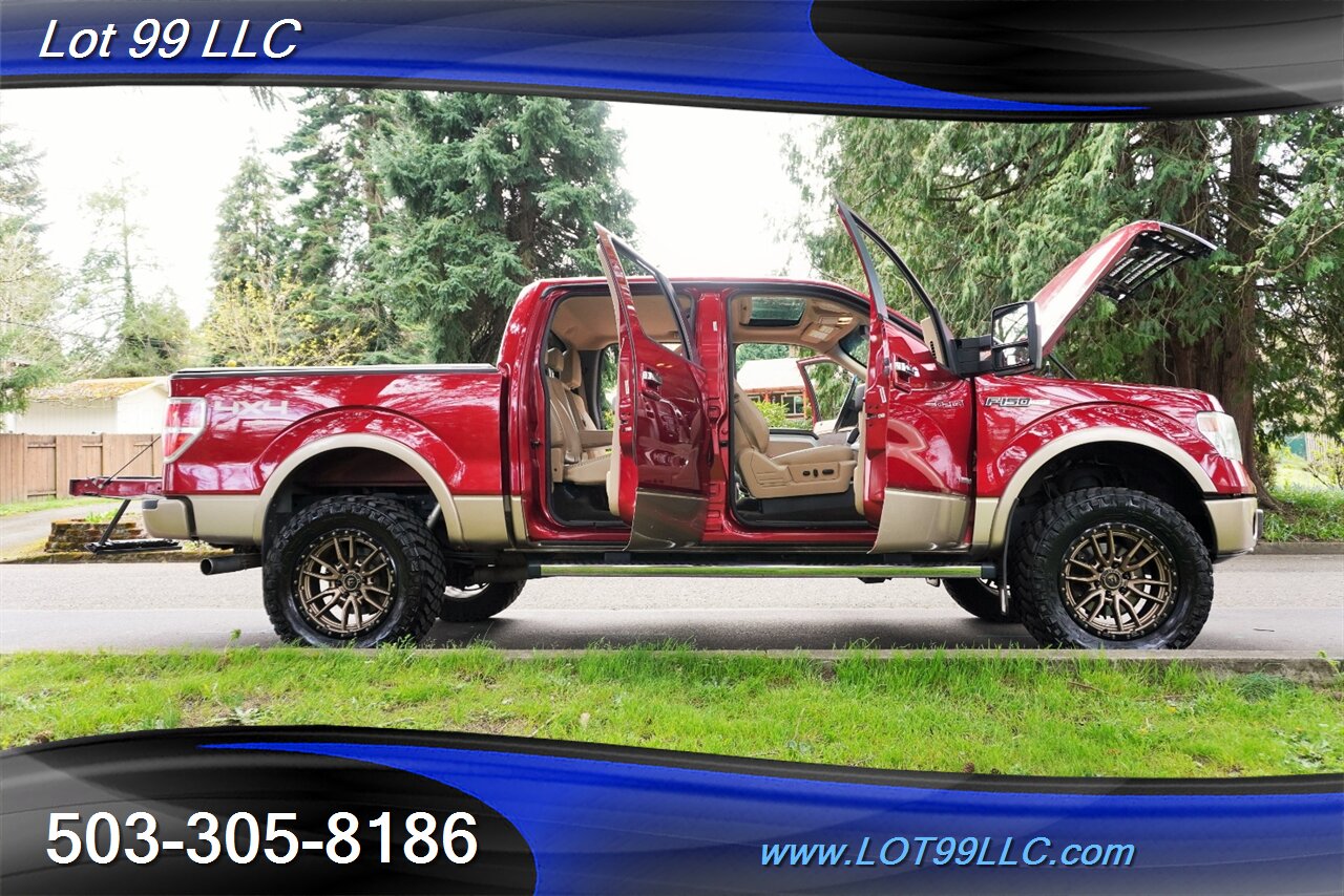 2013 Ford F-150 Lariat 4X4 3.5L Ecoboost Heated AC Leather Seats GPS moon Roof LIFTED Fuel Wheels Newer Tires - Photo 30 - Milwaukie, OR 97267
