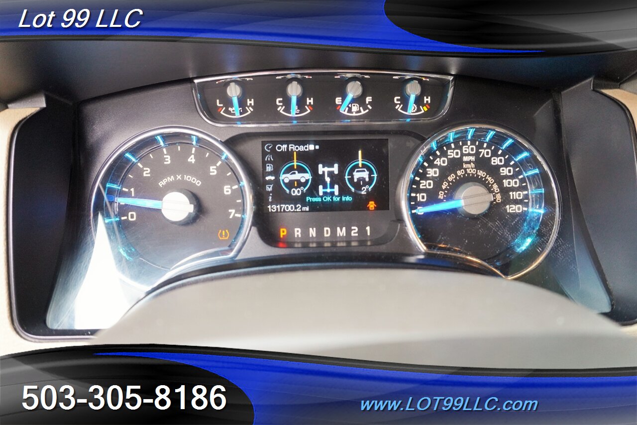 2013 Ford F-150 Lariat 4X4 3.5L Ecoboost Heated AC Leather Seats GPS moon Roof LIFTED Fuel Wheels Newer Tires - Photo 22 - Milwaukie, OR 97267