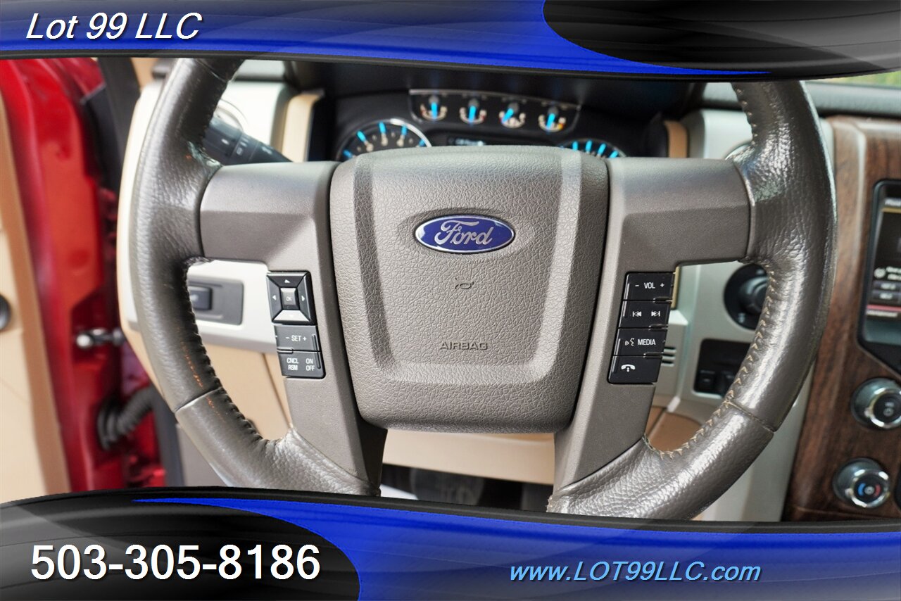 2013 Ford F-150 Lariat 4X4 3.5L Ecoboost Heated AC Leather Seats GPS moon Roof LIFTED Fuel Wheels Newer Tires - Photo 26 - Milwaukie, OR 97267