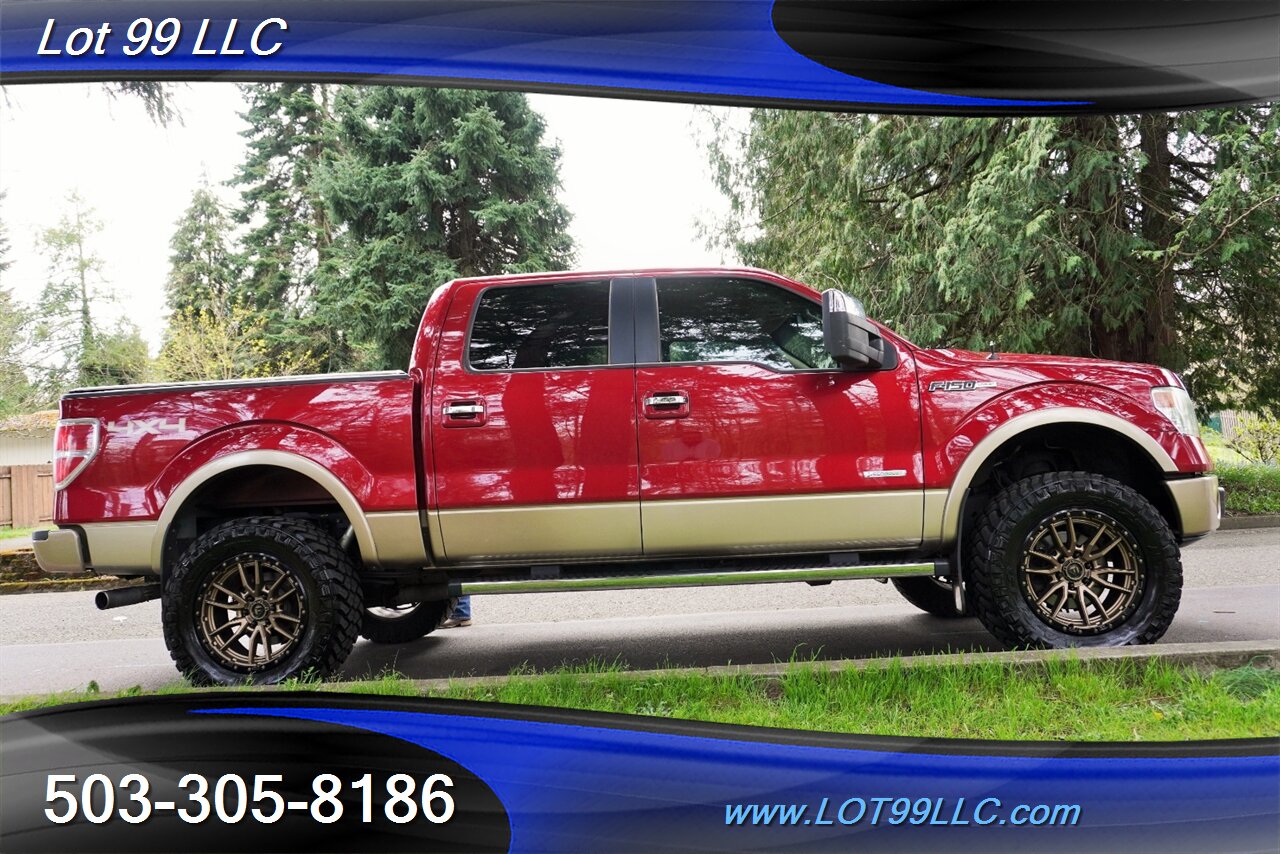 2013 Ford F-150 Lariat 4X4 3.5L Ecoboost Heated AC Leather Seats GPS moon Roof LIFTED Fuel Wheels Newer Tires - Photo 8 - Milwaukie, OR 97267