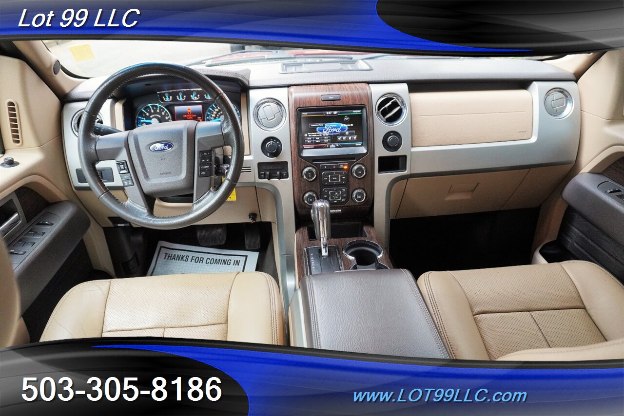 2013 Ford F-150 Lariat 4X4 3.5L Ecoboost Heated AC Leather Seats GPS moon Roof LIFTED Fuel Wheels Newer Tires - Photo 2 - Milwaukie, OR 97267