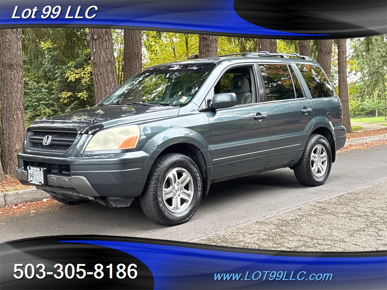 2004 Honda Pilot EX-L 4x4 1-Owner Heated Leather 3rd Row Seat   - Photo 2 - Milwaukie, OR 97267