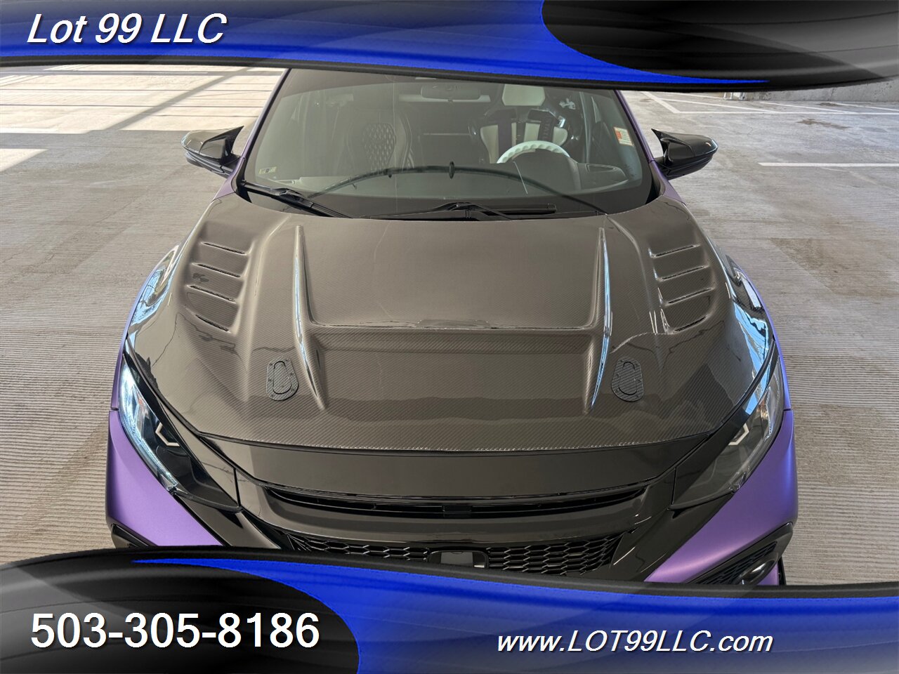 2019 Honda Civic EX 57k Clean Purple Wrap Carbon Seat & Wing   - Photo 20 - Milwaukie, OR 97267