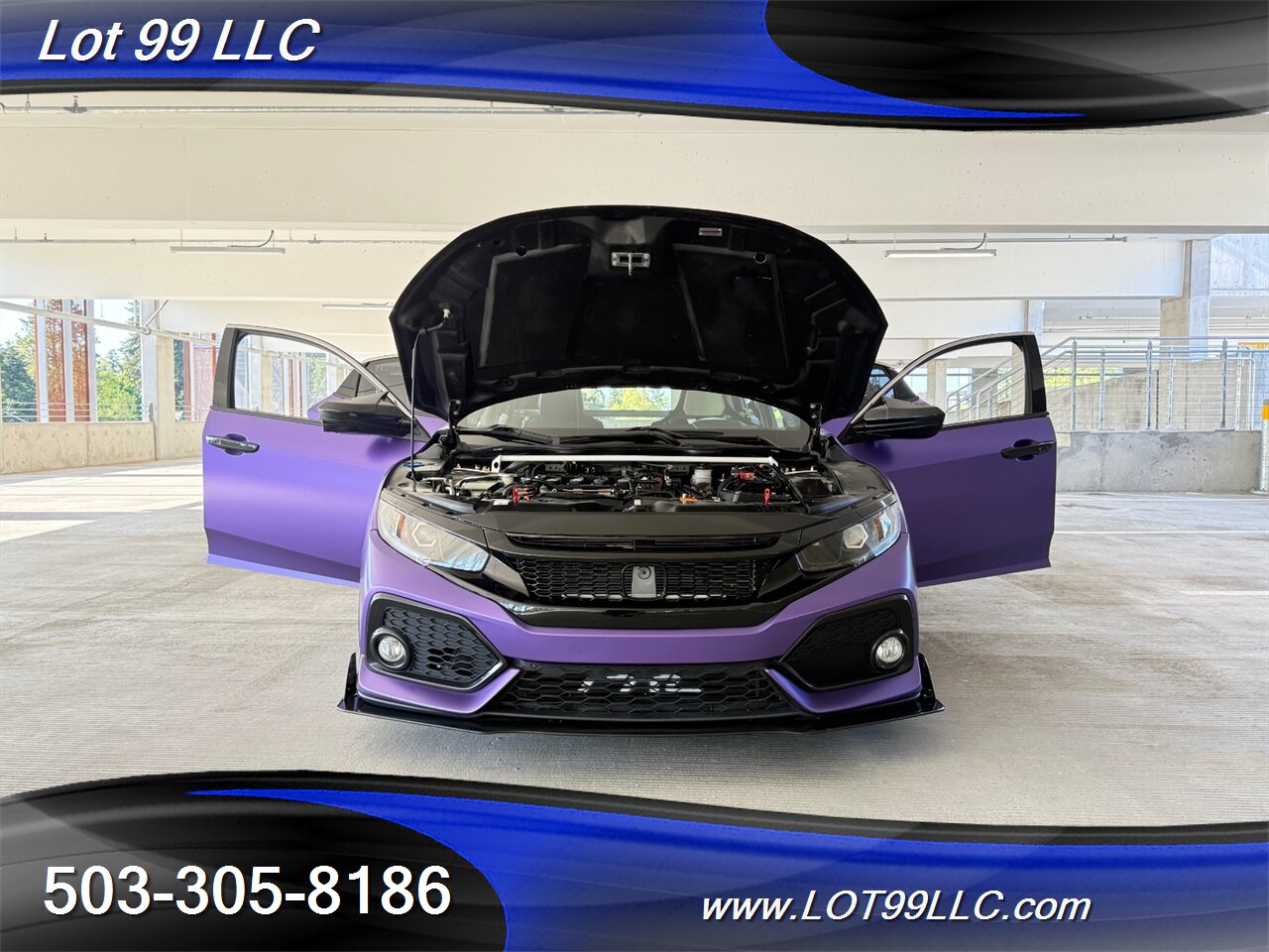 2019 Honda Civic EX 57k Clean Purple Wrap Carbon Seat & Wing   - Photo 26 - Milwaukie, OR 97267