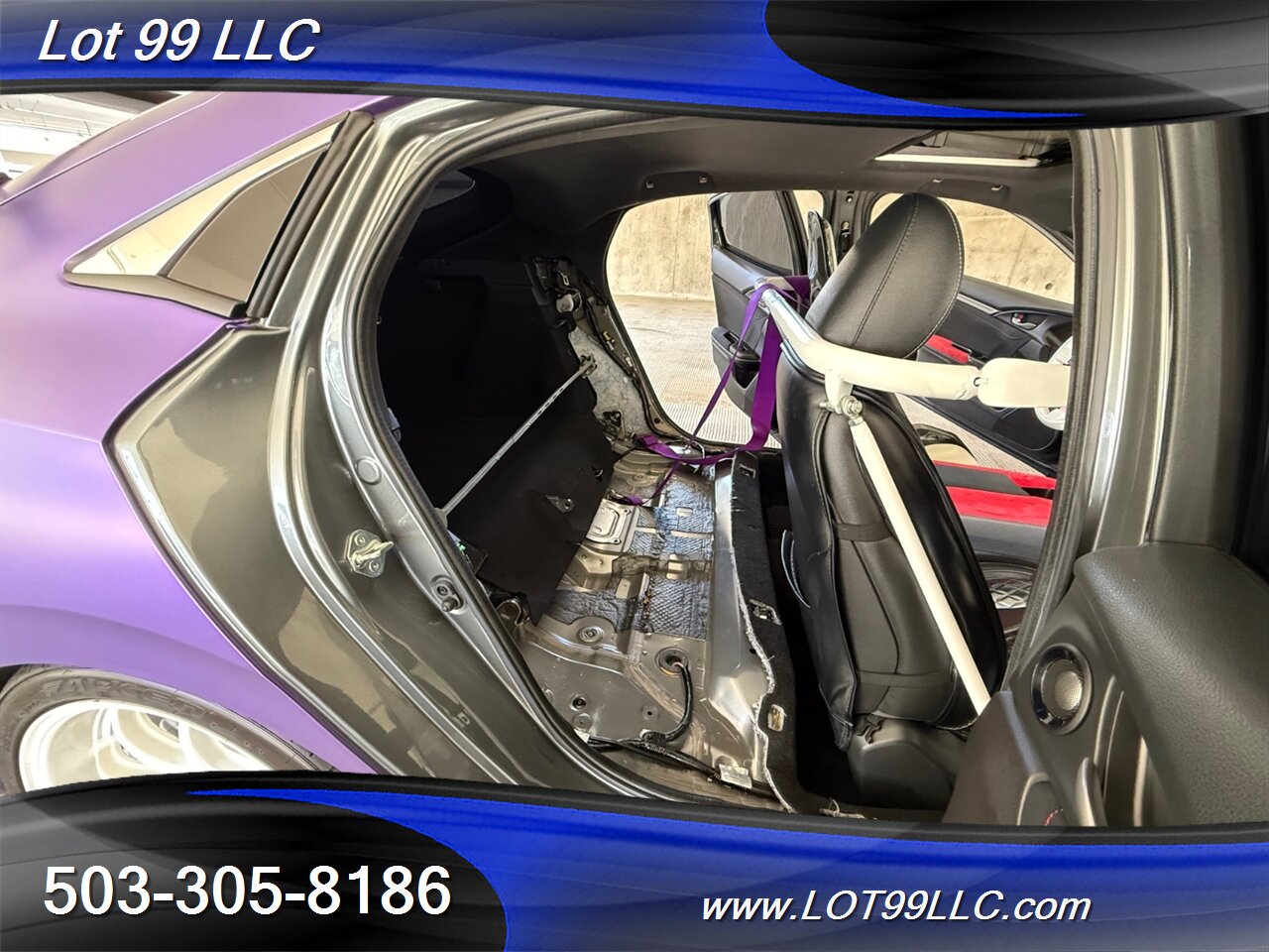 2019 Honda Civic EX 57k Clean Purple Wrap Carbon Seat & Wing   - Photo 42 - Milwaukie, OR 97267