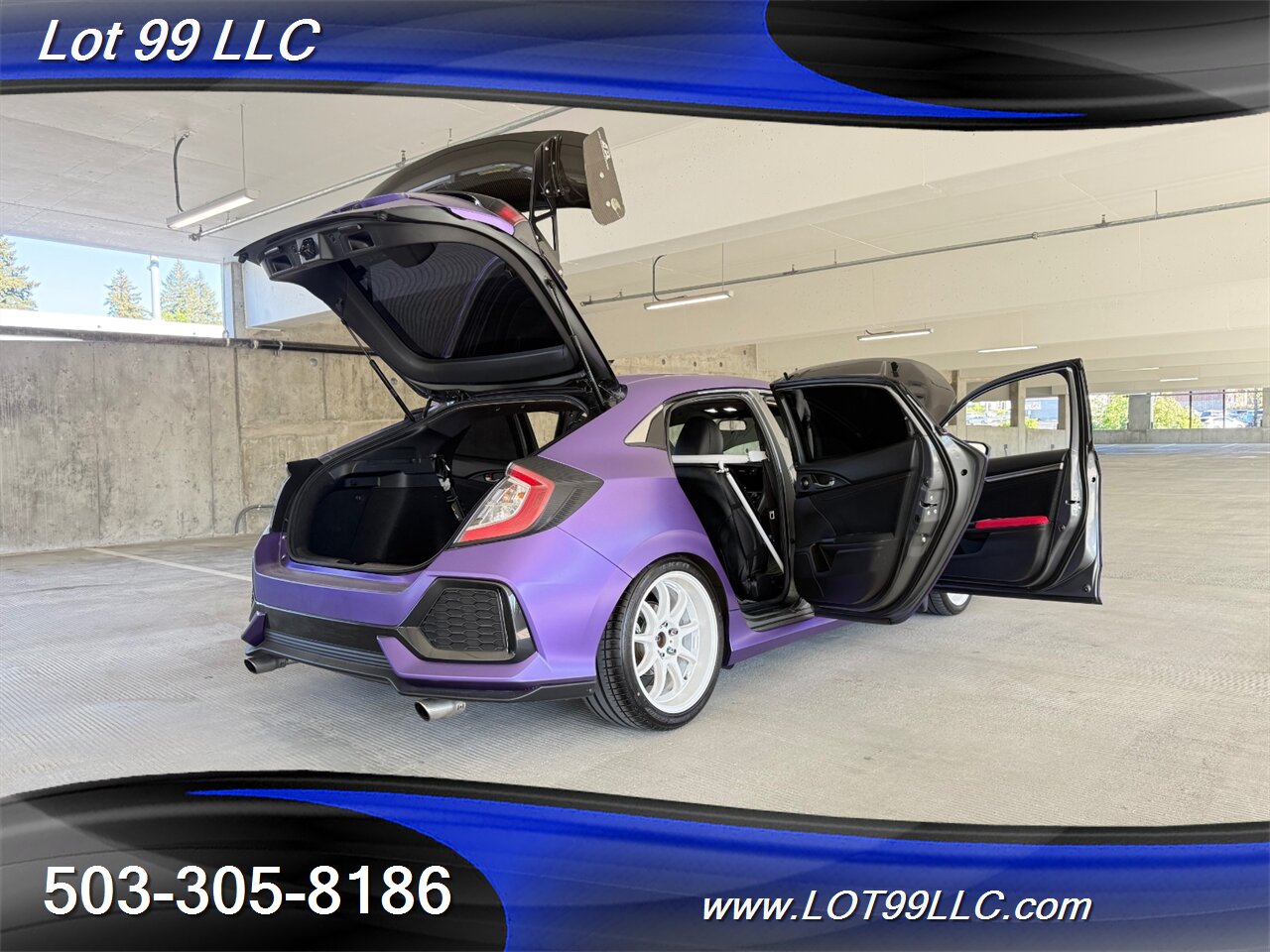 2019 Honda Civic EX 57k Clean Purple Wrap Carbon Seat & Wing   - Photo 28 - Milwaukie, OR 97267