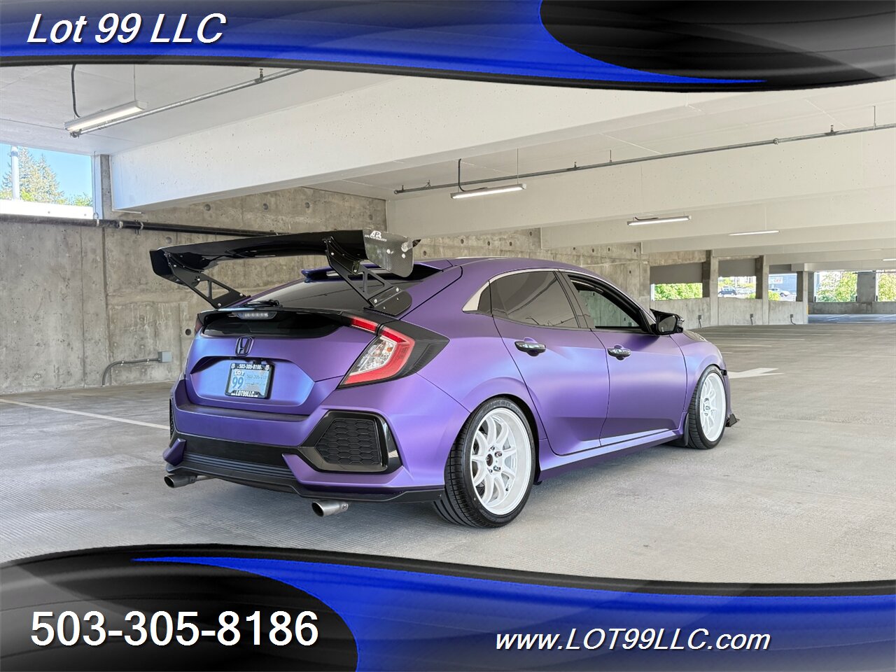 2019 Honda Civic EX 57k Clean Purple Wrap Carbon Seat & Wing   - Photo 6 - Milwaukie, OR 97267