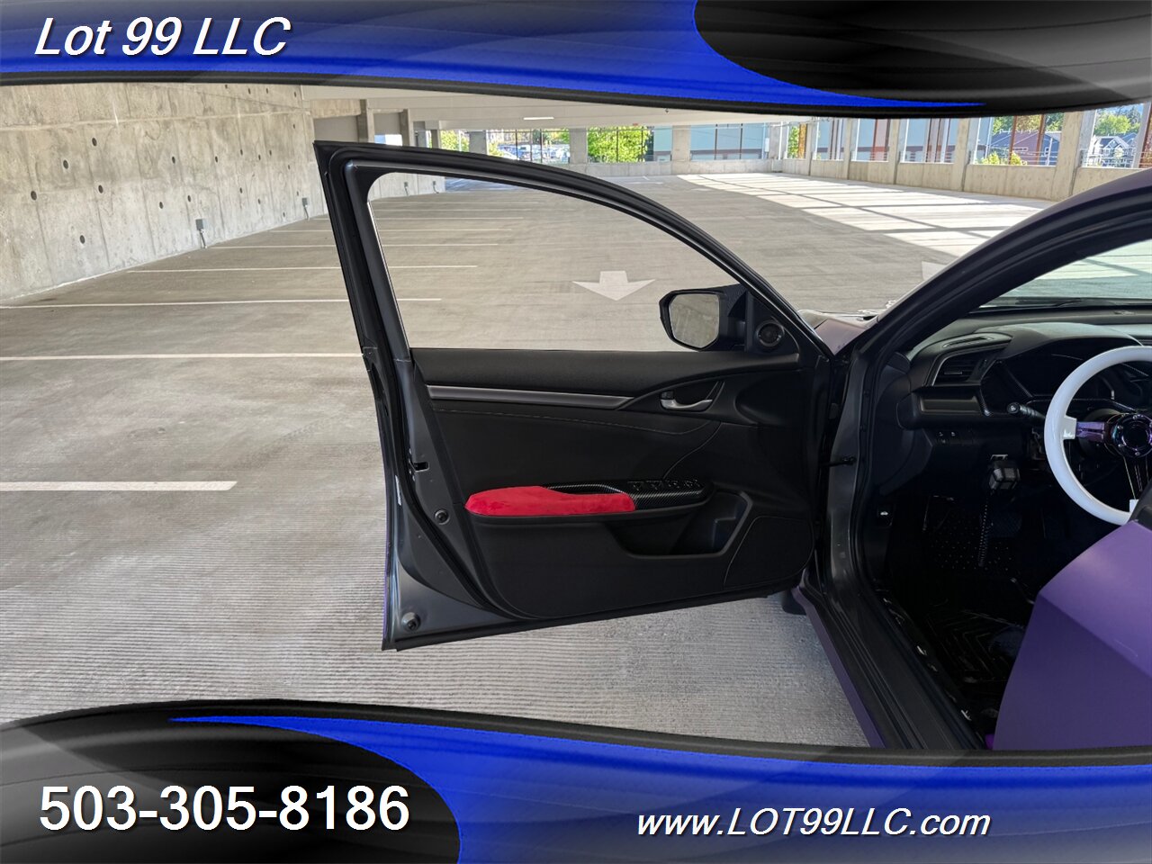 2019 Honda Civic EX 57k Clean Purple Wrap Carbon Seat & Wing   - Photo 32 - Milwaukie, OR 97267