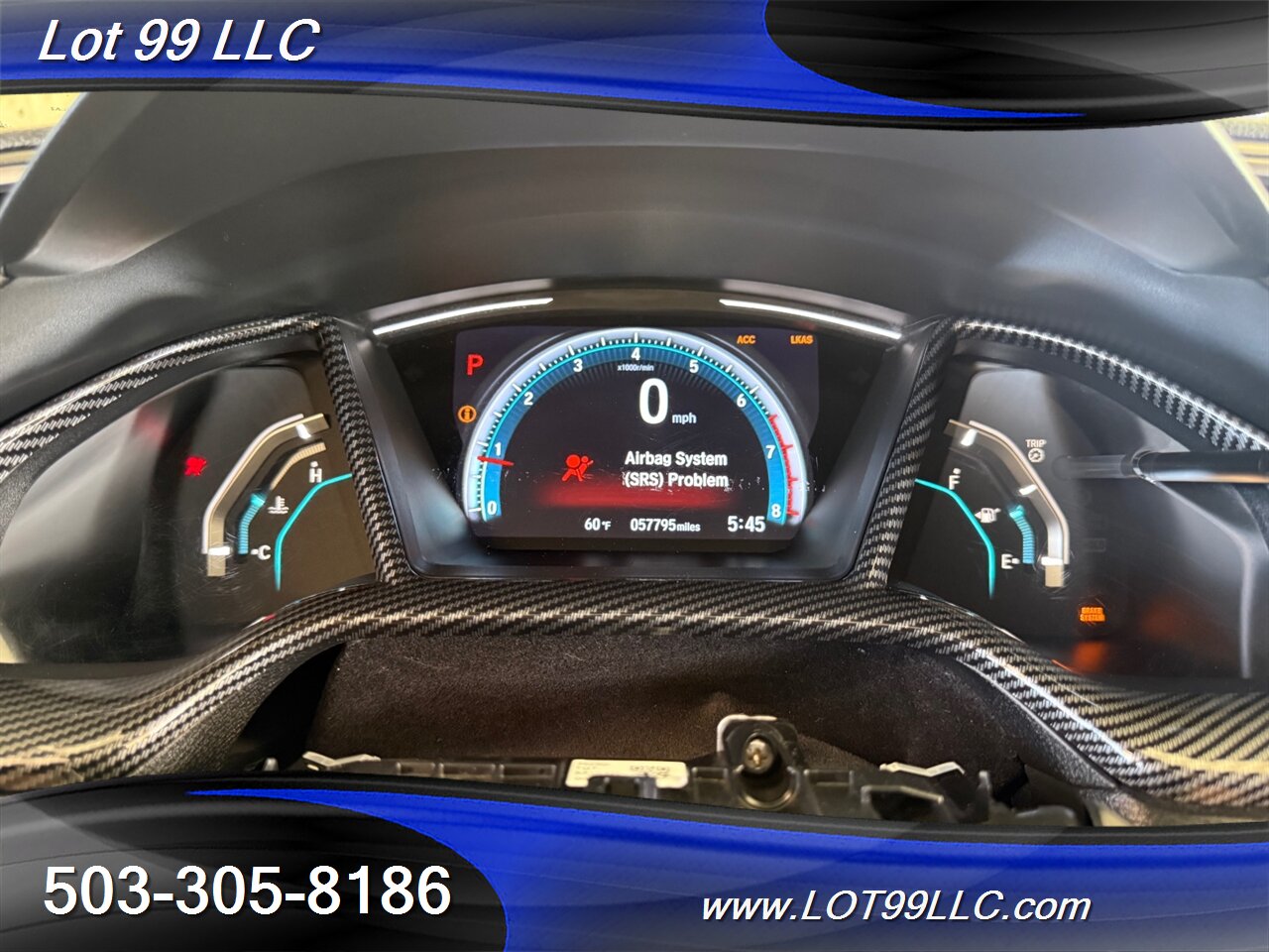 2019 Honda Civic EX 57k Clean Purple Wrap Carbon Seat & Wing   - Photo 9 - Milwaukie, OR 97267