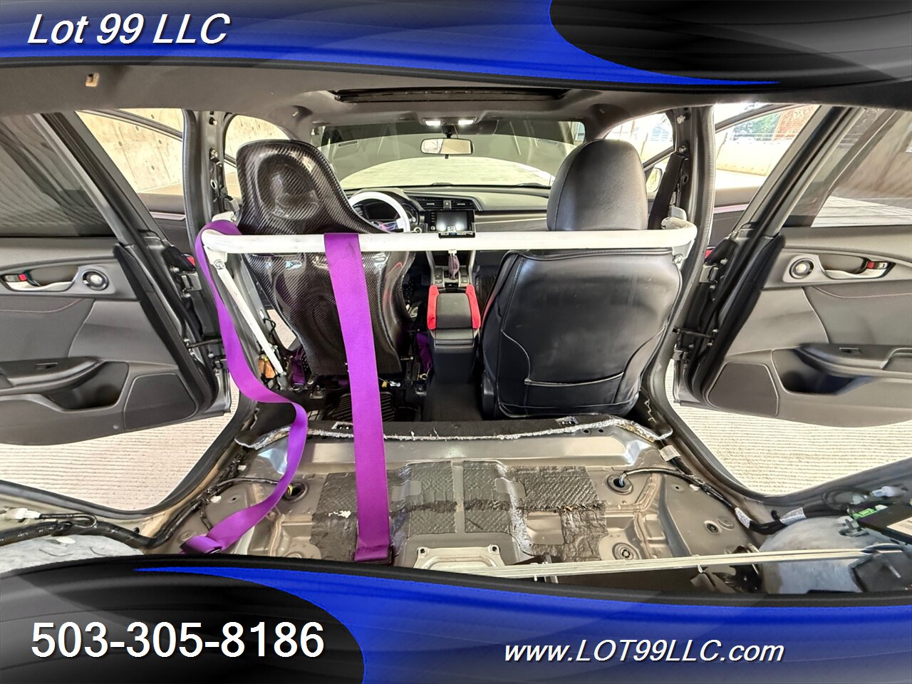 2019 Honda Civic EX 57k Clean Purple Wrap Carbon Seat & Wing   - Photo 15 - Milwaukie, OR 97267